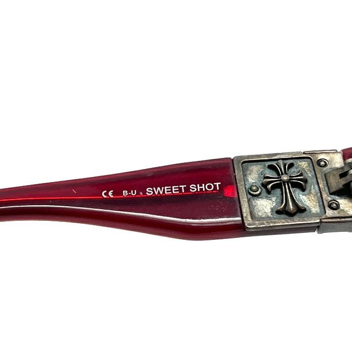 Chrome Hearts CHROME HEARTS SWEET SHOT Cross Silver Sunglasses Brown Size ONE SIZE - 7 Thumbnail