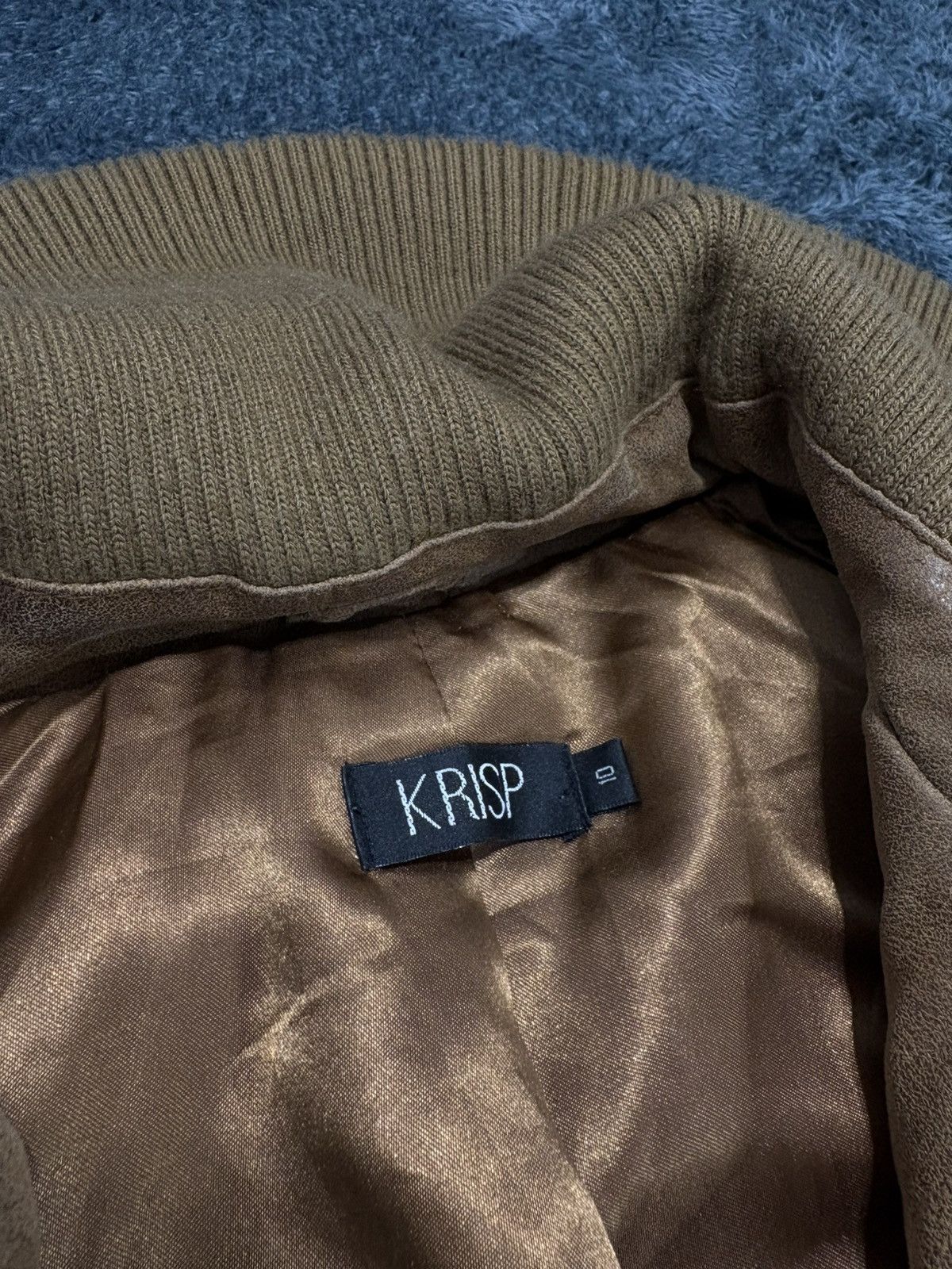 Japanese Brand 2000s Style Vintage Y2K High Neck Real Leather Jacket Rick Size M / US 6-8 / IT 42-44 - 4 Thumbnail