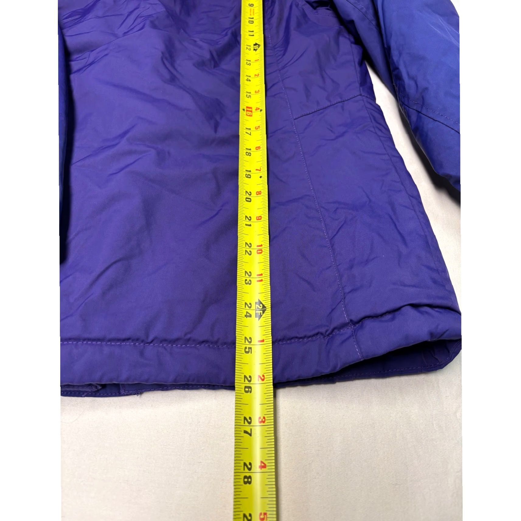 Vintage L.L.Bean Purple Hooded Jacket Women's XS Fleece Lined Insulated Waterproof Anorak Zip Pocket Microfleece Size XS / US 0-2 / IT 36-38 - 7 Thumbnail