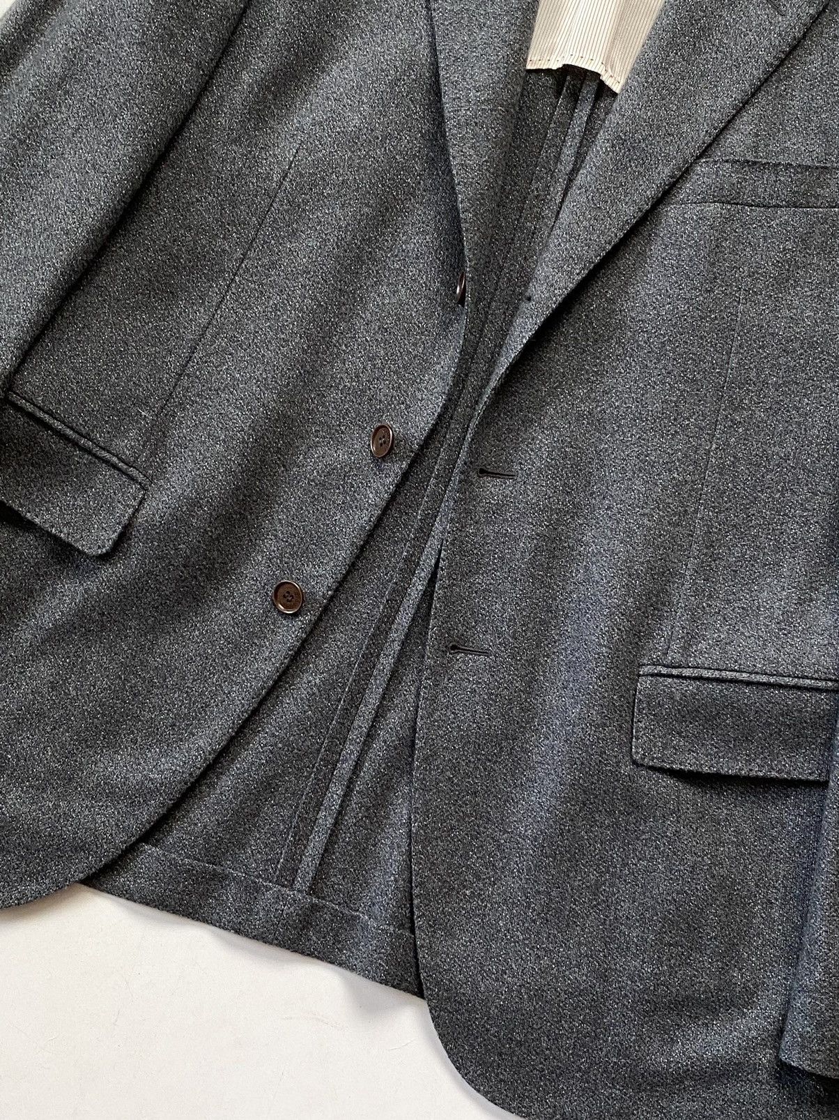 Loro Piana 🔥RRp 3740$ Loro Piana 100% Cashmere Goatskin Grey Blazer Size 42R - 9 Thumbnail