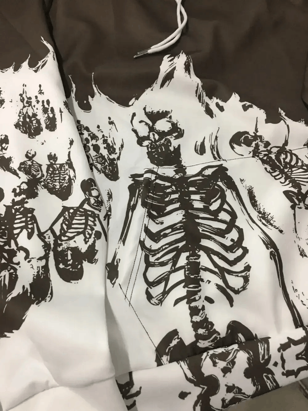 Japanese Brand × Vintage Designer Streetwear Skeleton Graphic Hoodie Punk Gothic Size US M / EU 48-50 / 2 - 2 Thumbnail