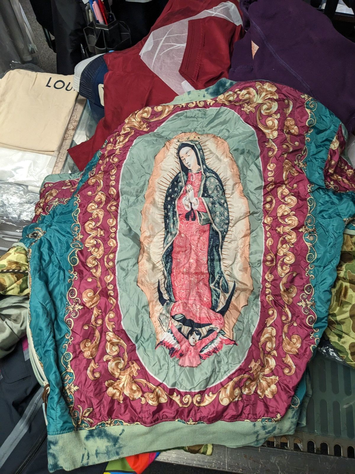 Kapital Kapital Kountry Virgin Mary Bivouac Fleece Crewneck Size US L / EU 52-54 / 3 - 7 Thumbnail