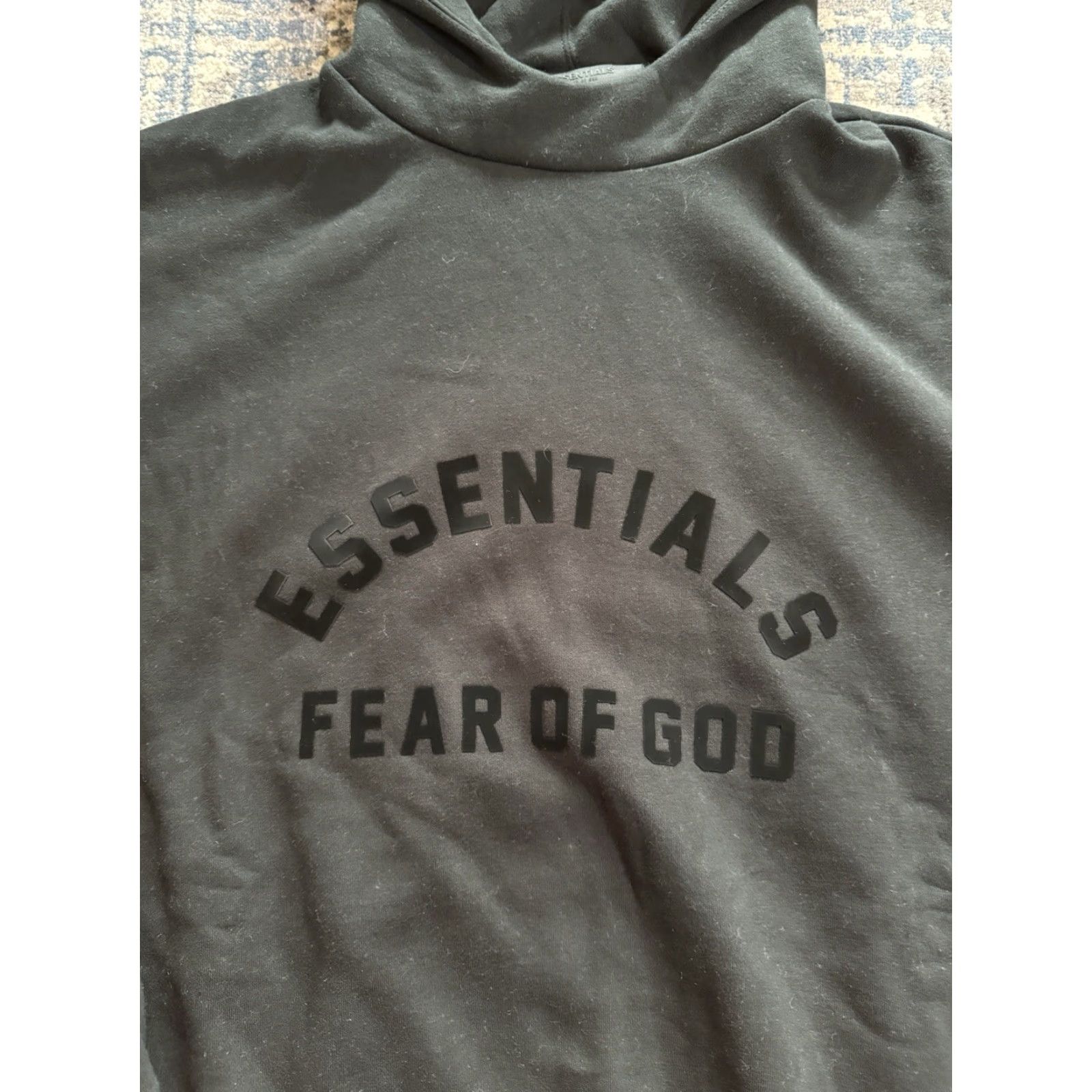 Essentials Fear of God Essentials Hoodie Jet Black Size M (Medium) Men Pullover Hoodie NWT Pockets Hooded Oversized Cotton Polyester Modern Designer Size US M / EU 48-50 / 2 - 2 Thumbnail