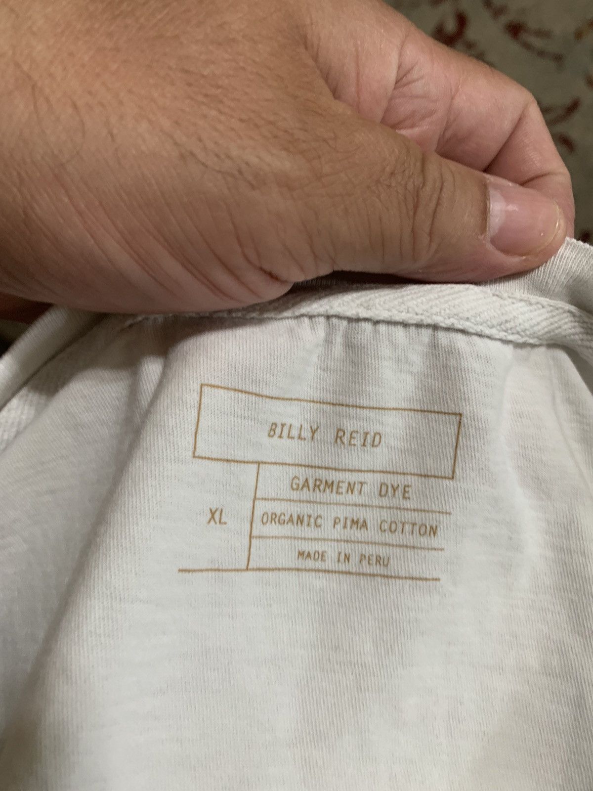 Billy Reid Organic Pima Cotton SS 1 pocket crew neck tee Size US XL / EU 56 / 4 - 9 Thumbnail