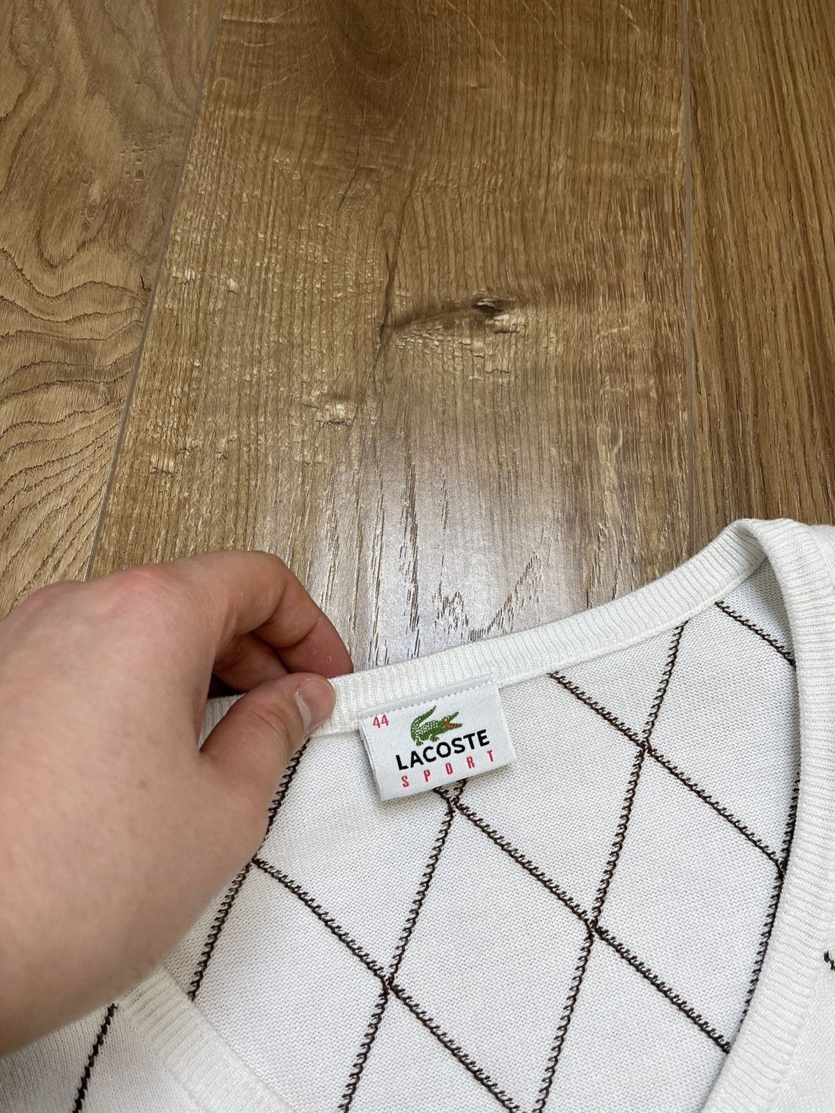 Lacoste × Vintage Vintage Lacoste White Sweater Vest Y2K 90’s Size US S / EU 44-46 / 1 - 5 Thumbnail