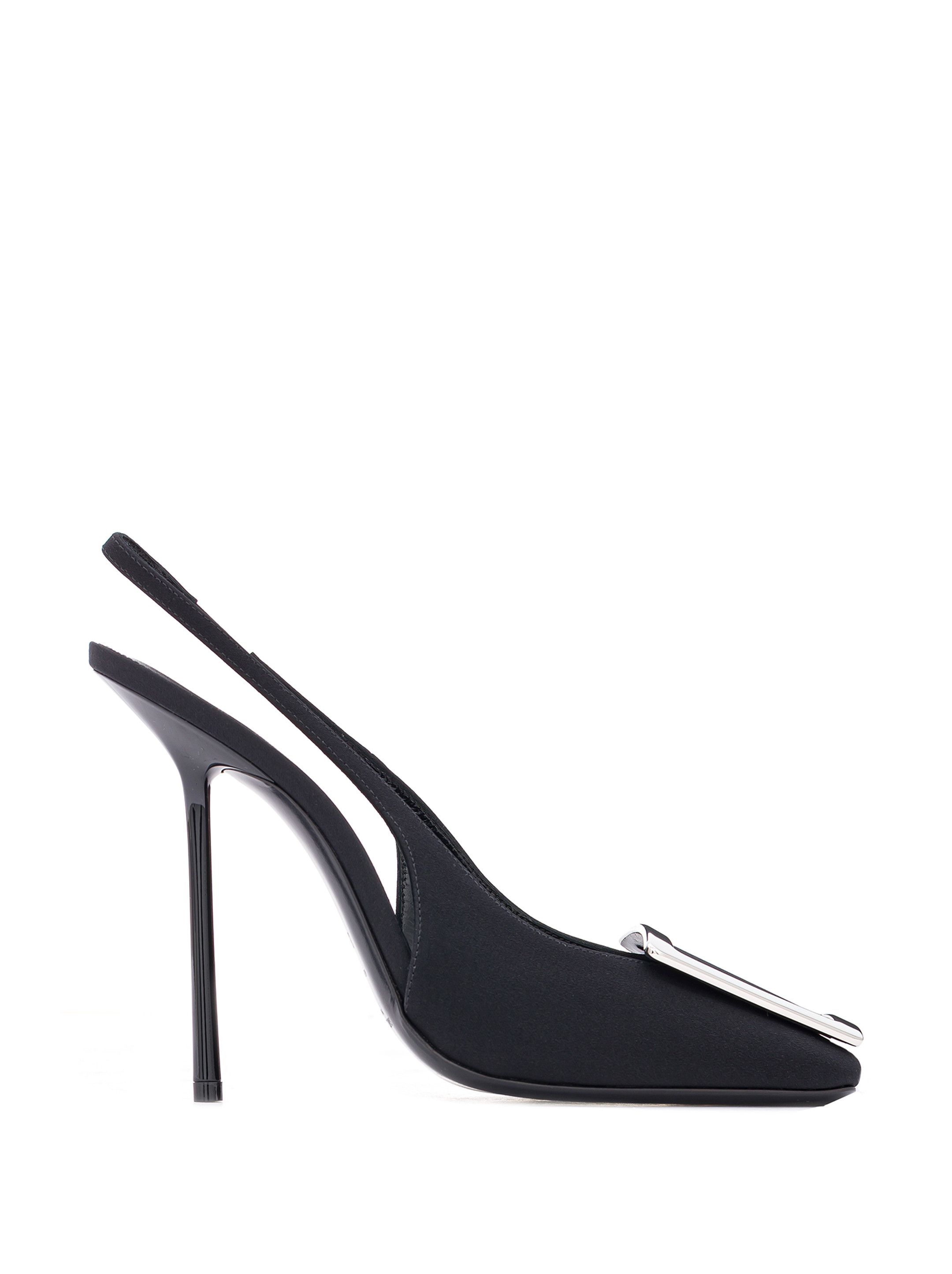 Saint Laurent Paris o1bcso1str1124 Maxine Slingback Pumps in Black Size US 11 / IT 41 - 1 Thumbnail