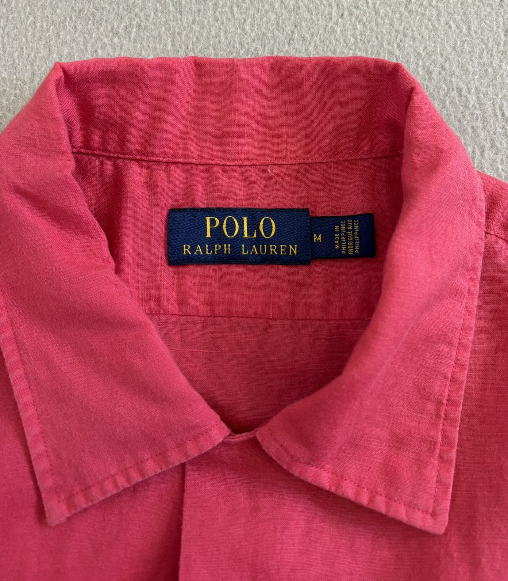 Polo Ralph Lauren Polo Ralph Lauren Red Linen shirt Medium Size US M / EU 48-50 / 2 - 13 Thumbnail