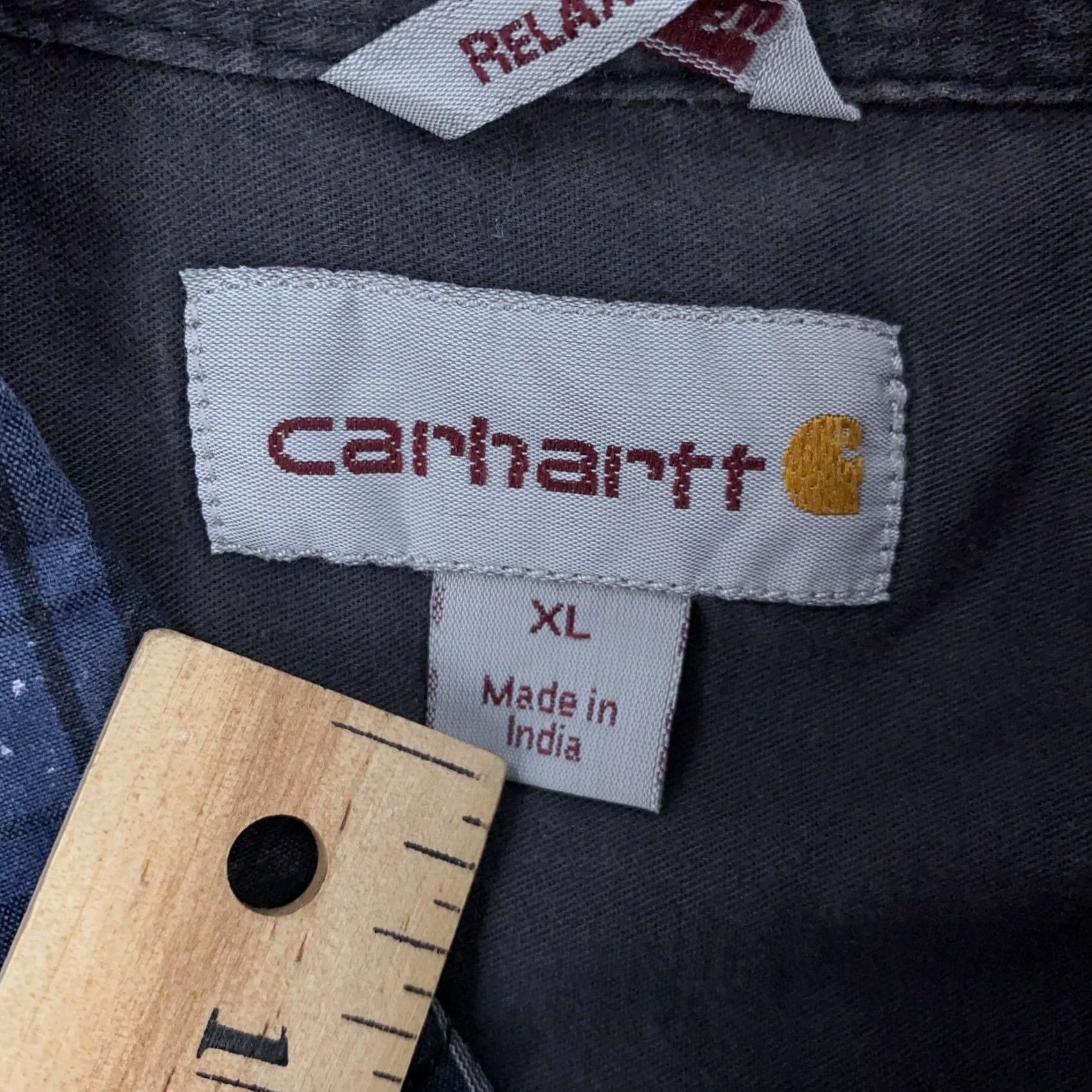 Carhartt Carhartt Shirt Mens XL Blue Plaid Long Sleeve Button-Up Relaxed Fit Workwear Size US XL / EU 56 / 4 - 8 Thumbnail