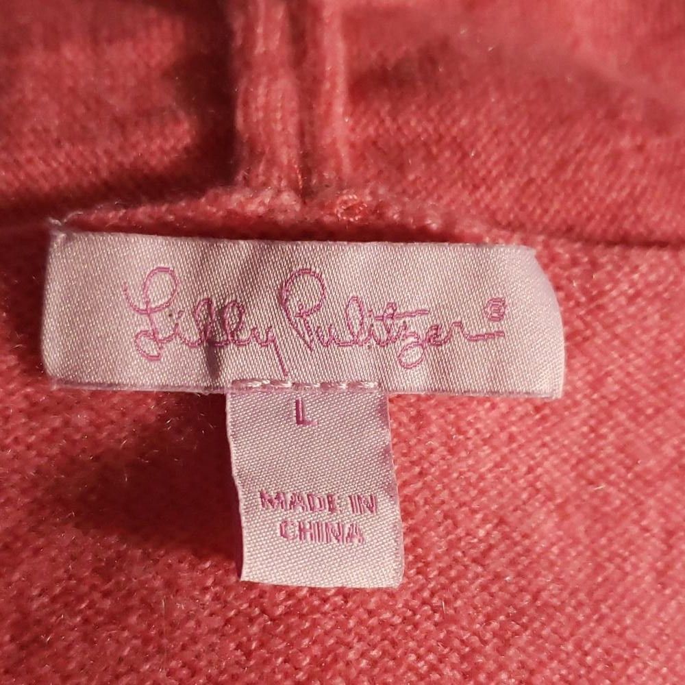 Designer CT778 Lilly Pulitzer Salmon Cashmere Long Sleeve Sweater L Size L / US 10 / IT 46 - 5 Thumbnail