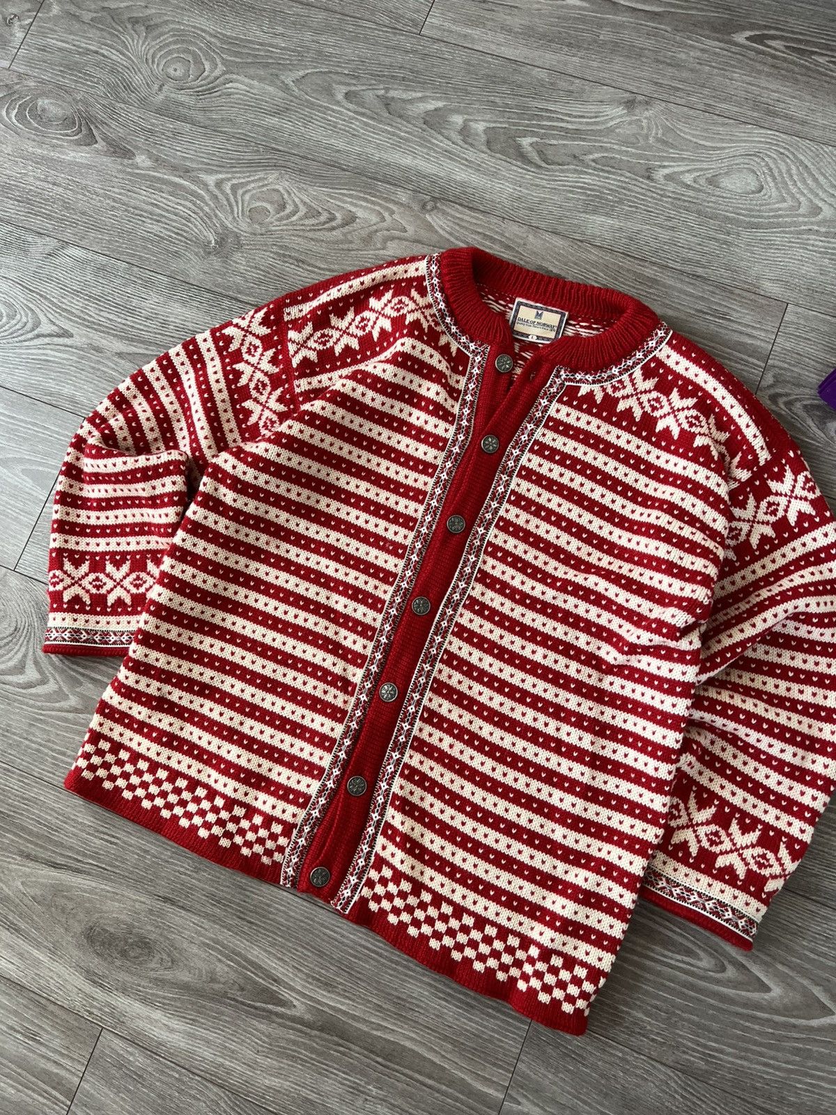 Vintage ‼️Vintage Dale Of Norway Premium Wool Button Sweater Cardigan Size US L / EU 52-54 / 3 - 6 Thumbnail