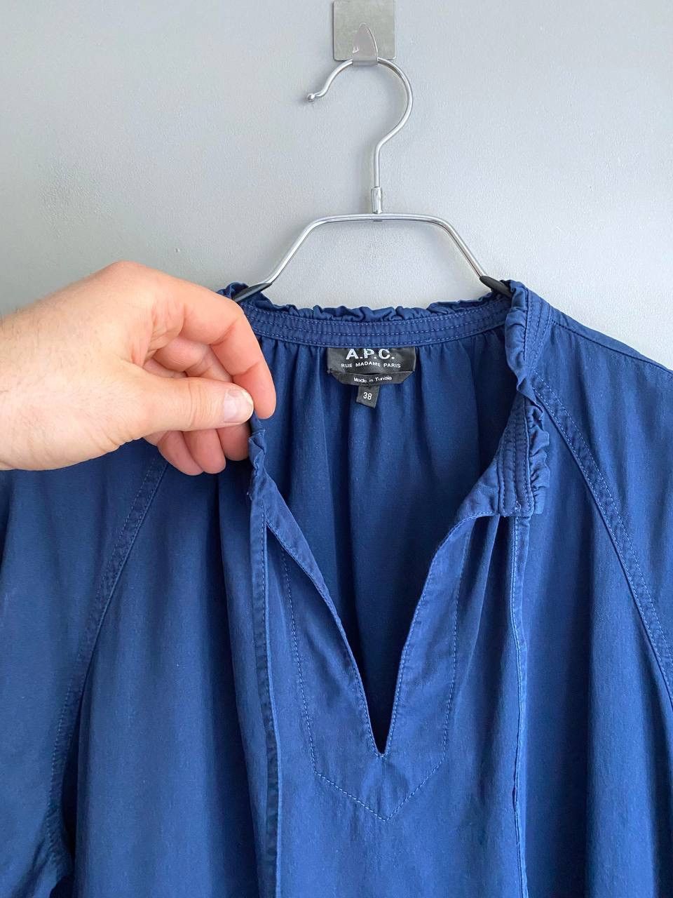 A.P.C. A.P.C. Rue Madame Paris Natalia Cotton-Blend Dress, Size 38 Size M / US 6-8 / IT 42-44 - 15 Thumbnail