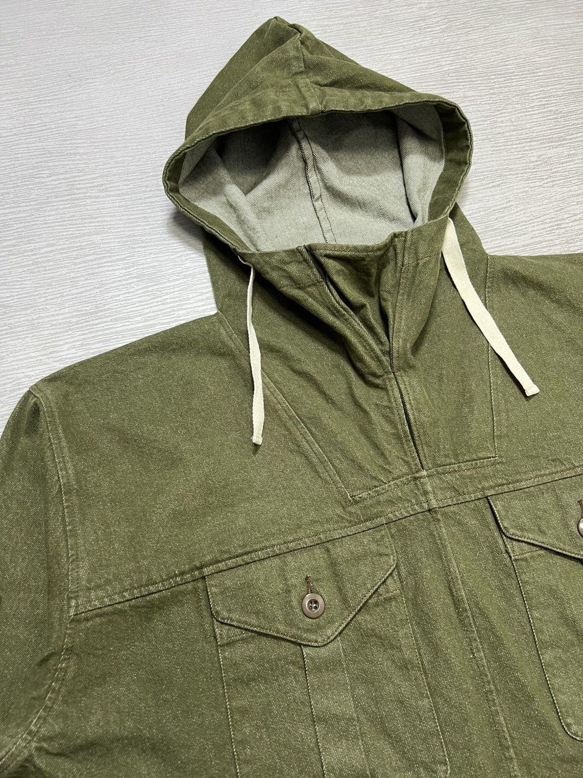 Japanese Brand Houston - Denim Smock Parka Size US S / EU 44-46 / 1 - 5 Thumbnail
