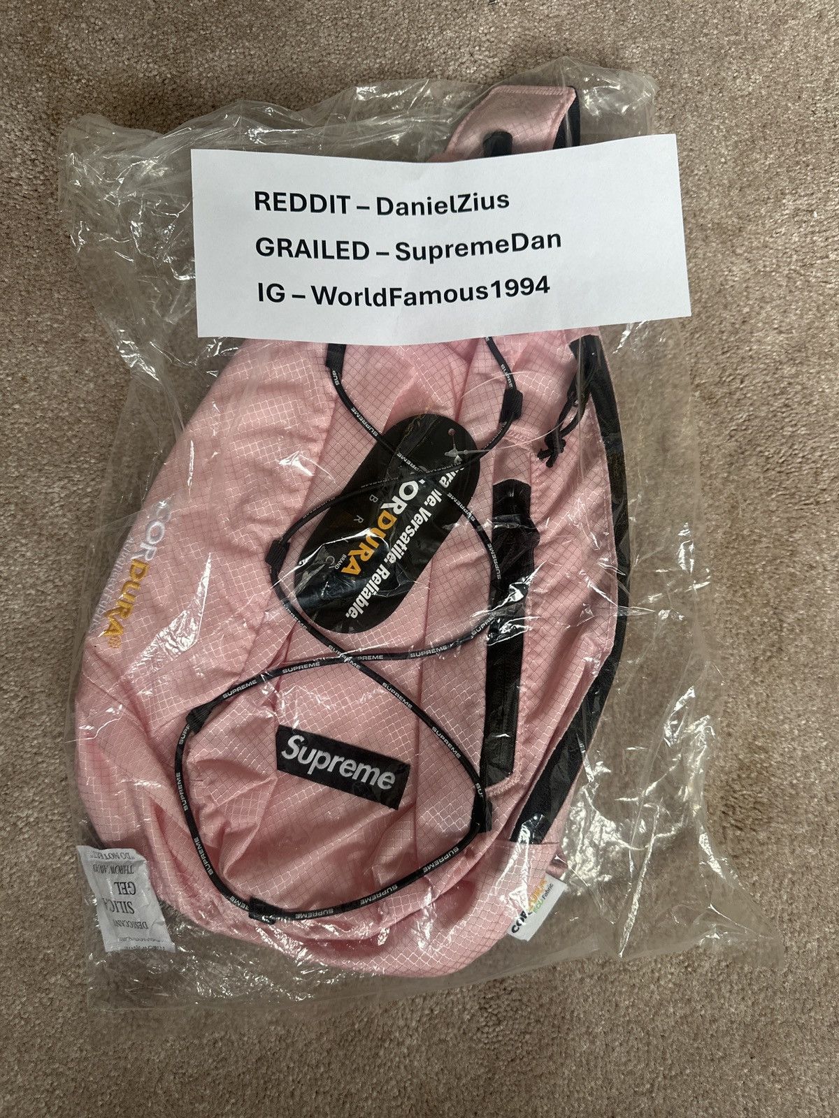 Supreme Supreme Sling Bag 'Pink' Size ONE SIZE - 4 Thumbnail