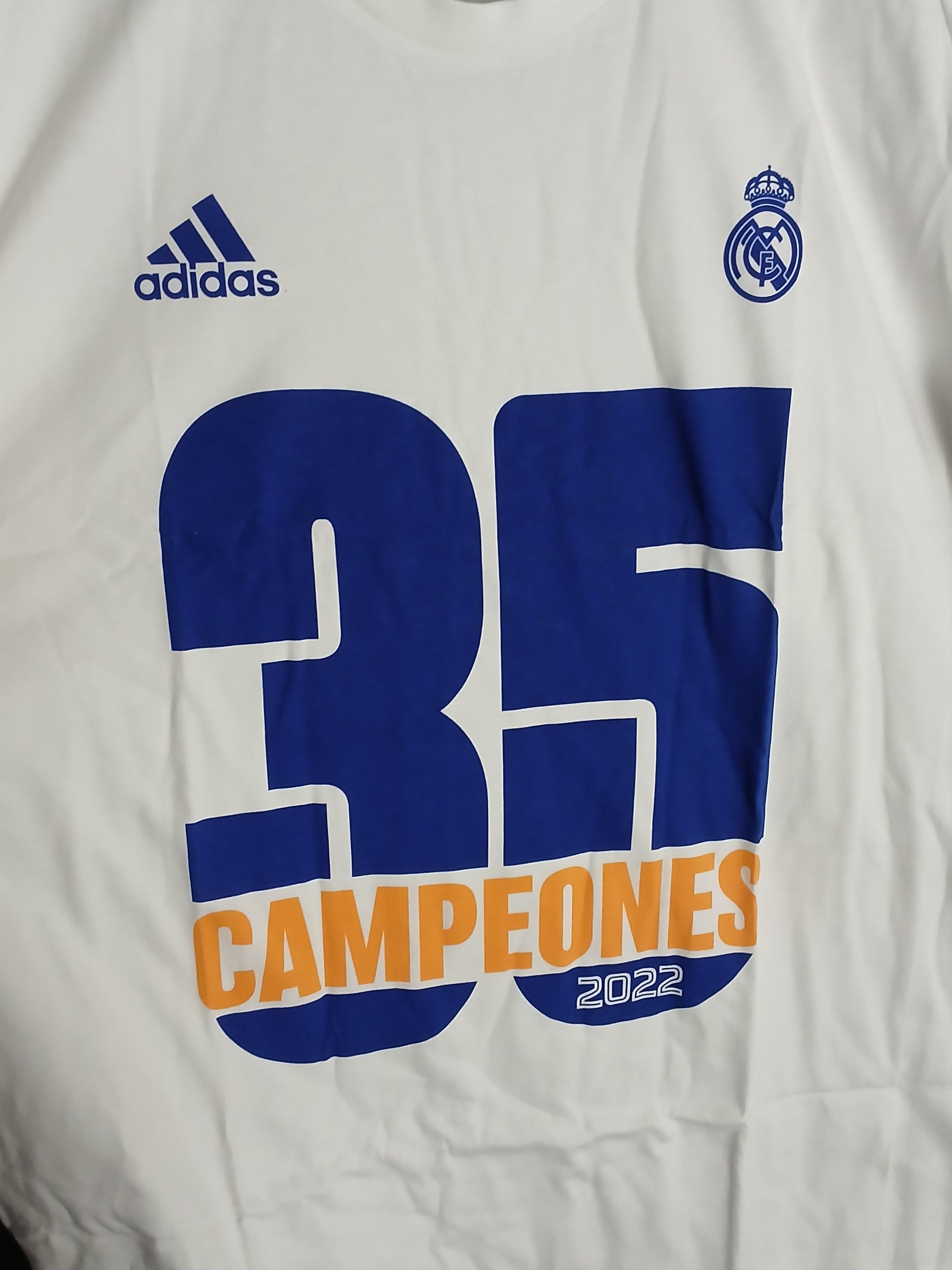 Adidas New Real Madrid 35 Campeones Football T-Shirt Size US XL / EU 56 / 4 - 3 Thumbnail