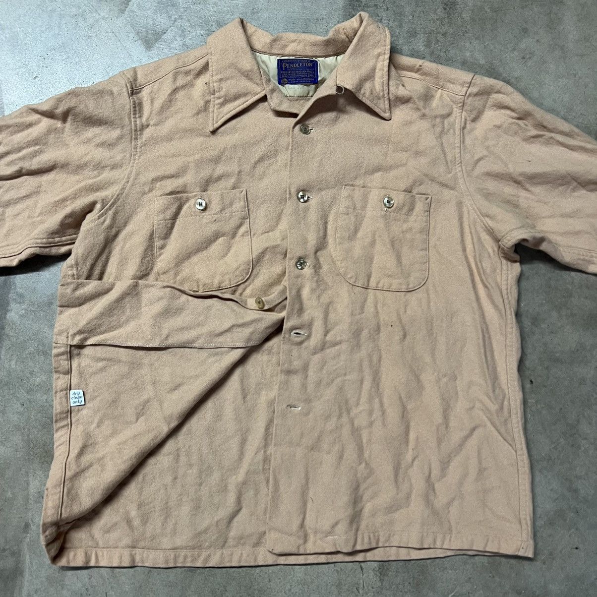 Pendleton × Vintage Vintage 90’s Pendleton 🇺🇸 CPO Loop-Collar Wool L/S Shirt Size US XL / EU 56 / 4 - 3 Thumbnail
