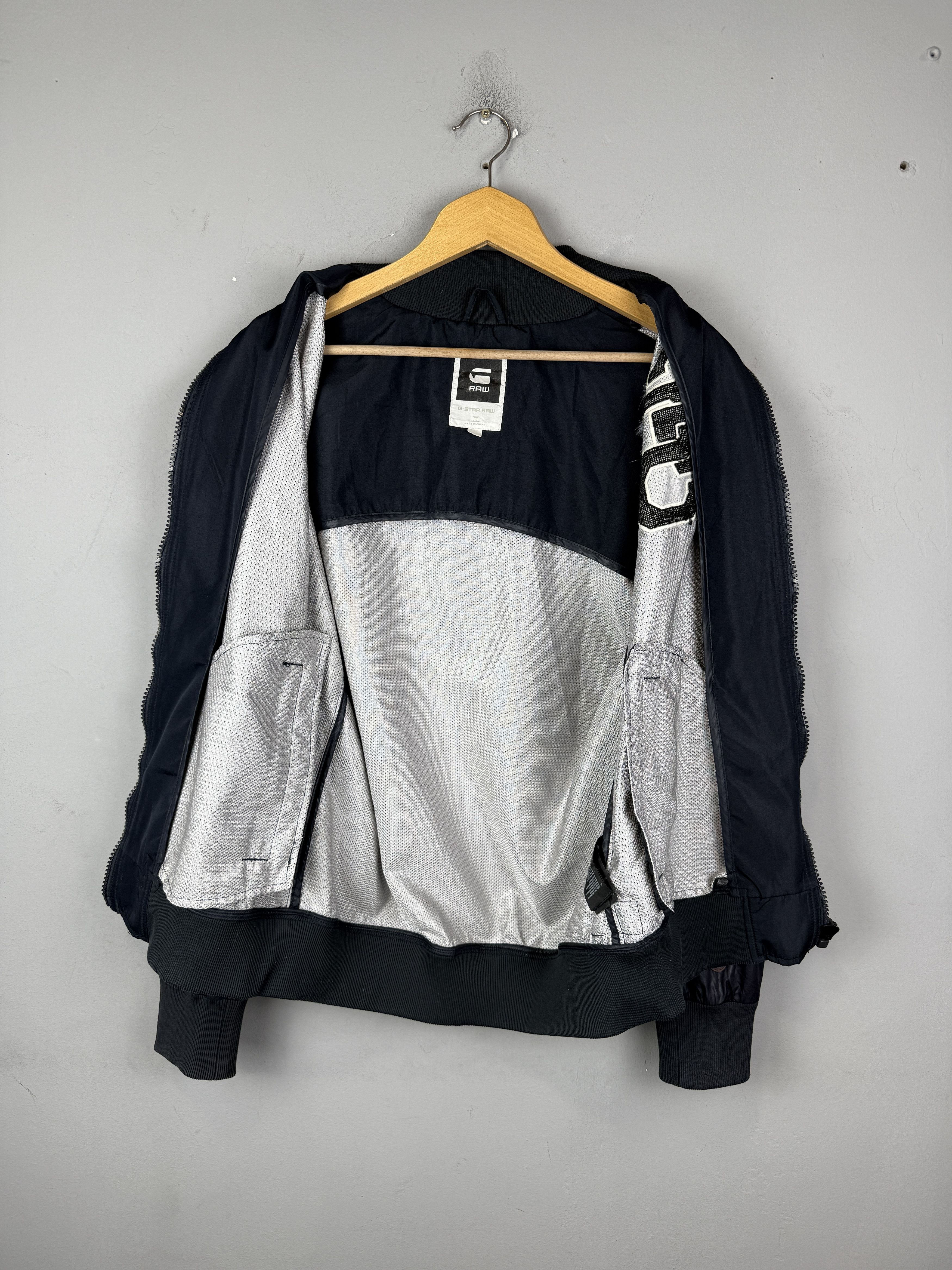 G-Star G-Star Raw Baseball Bonded Bomber Back Logo Nylon Dark Blue Size US L / EU 52-54 / 3 - 8 Thumbnail