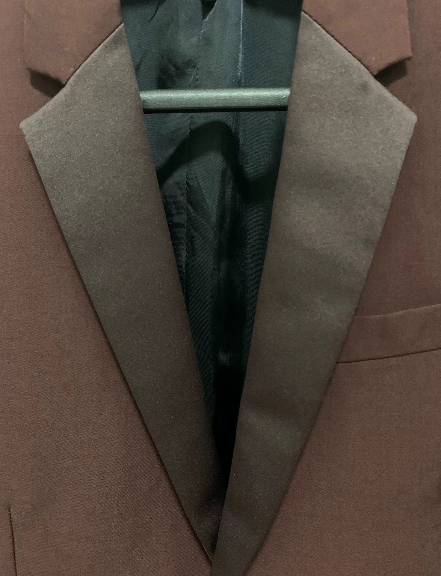 Dior Dior Homme 14ss Burgundy Satin Notch Lapel Blazer Size 44R - 6 Thumbnail