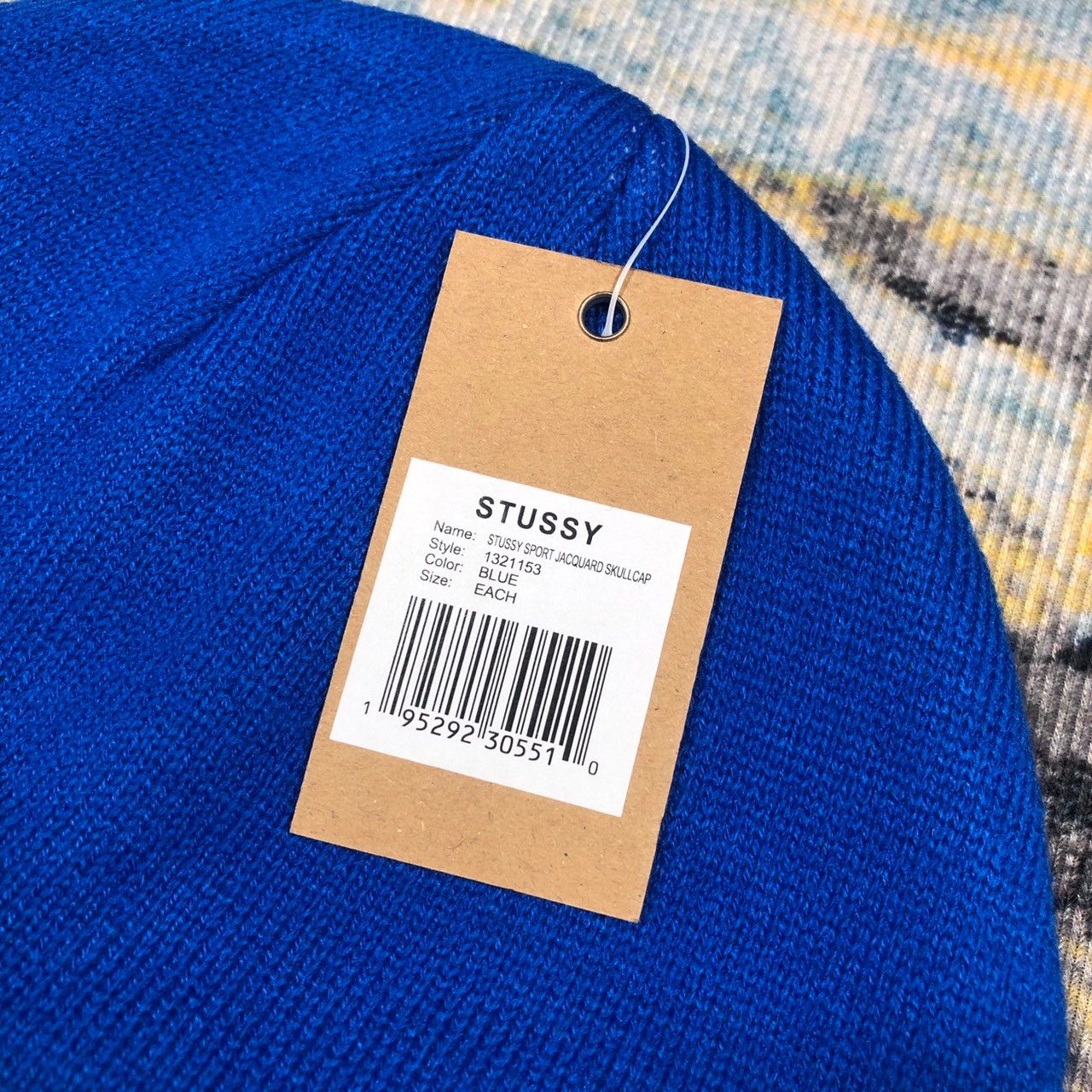 Stussy × Vintage Stussy Sport Jacquard Skullcap Beanie Size ONE SIZE - 5 Thumbnail