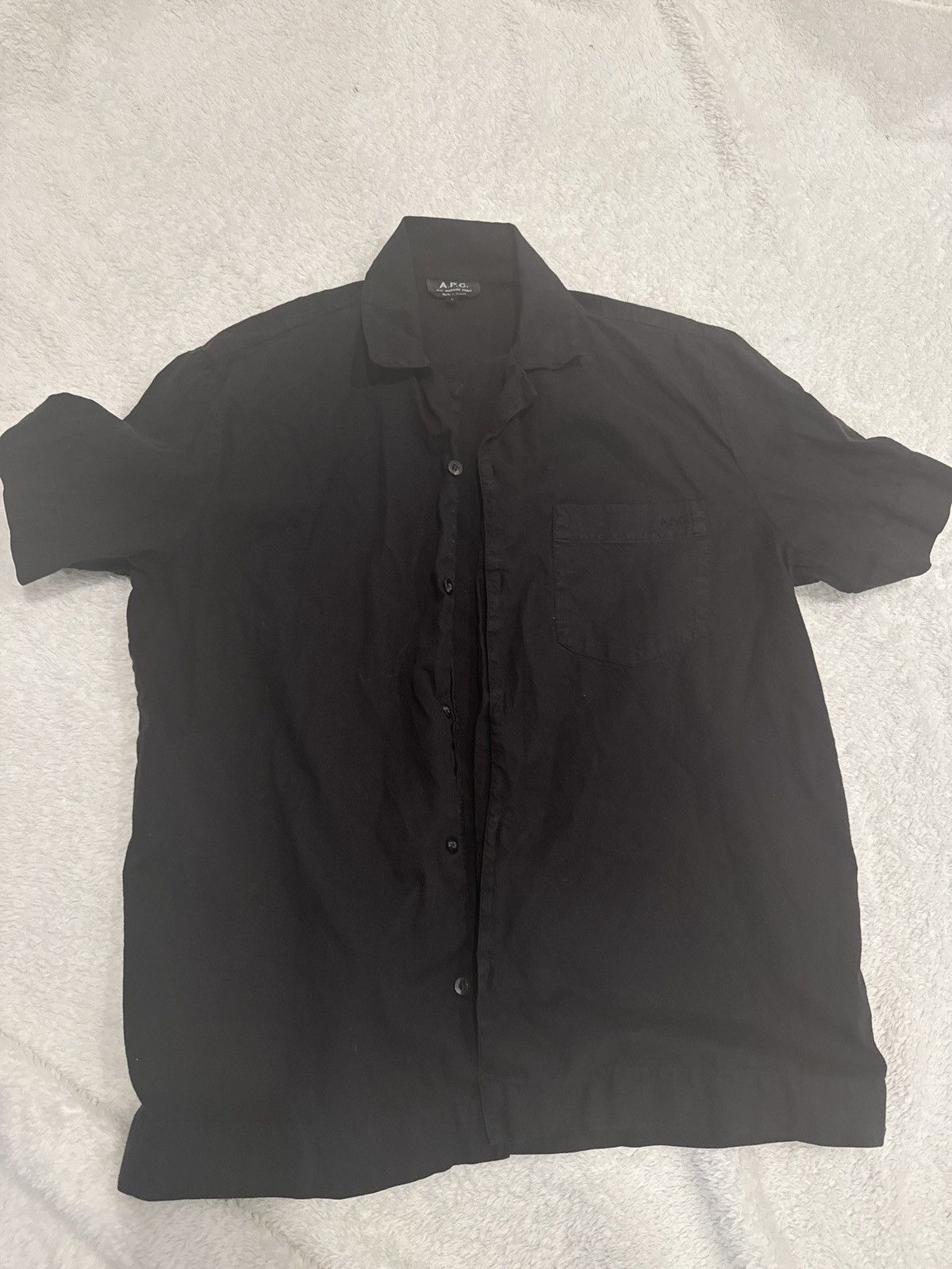A.P.C. A.P.C. Black button up Size US L / EU 52-54 / 3 - 2 Thumbnail