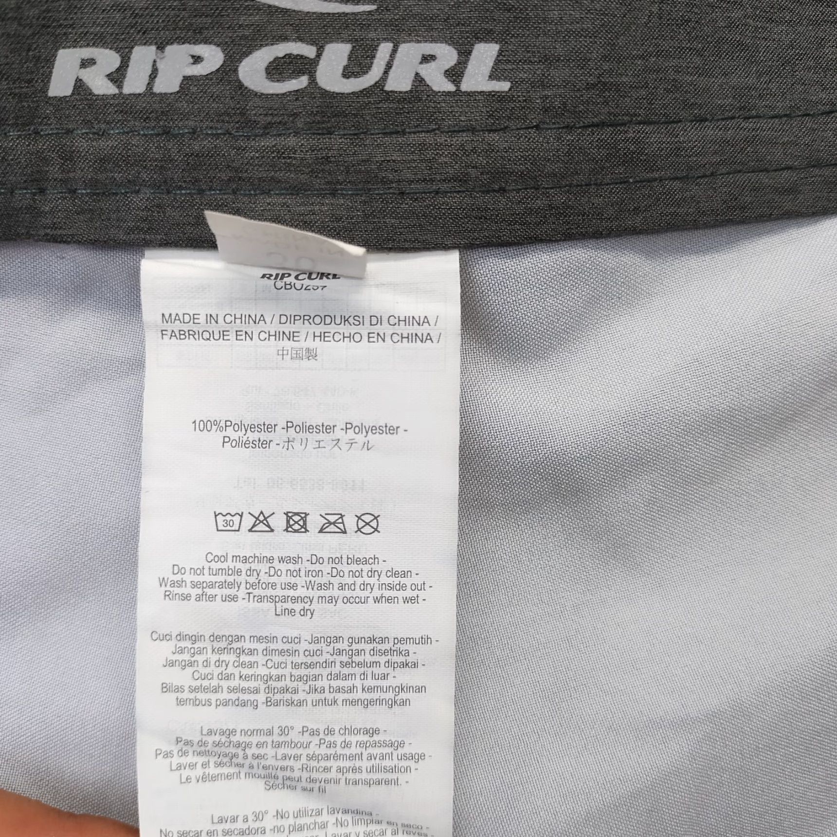 Rip Curl RIP CURL Board Shorts Mens 36 Multicolor Striped Swimwear Drawstring Pockets Size US 36 / EU 52 - 7 Thumbnail