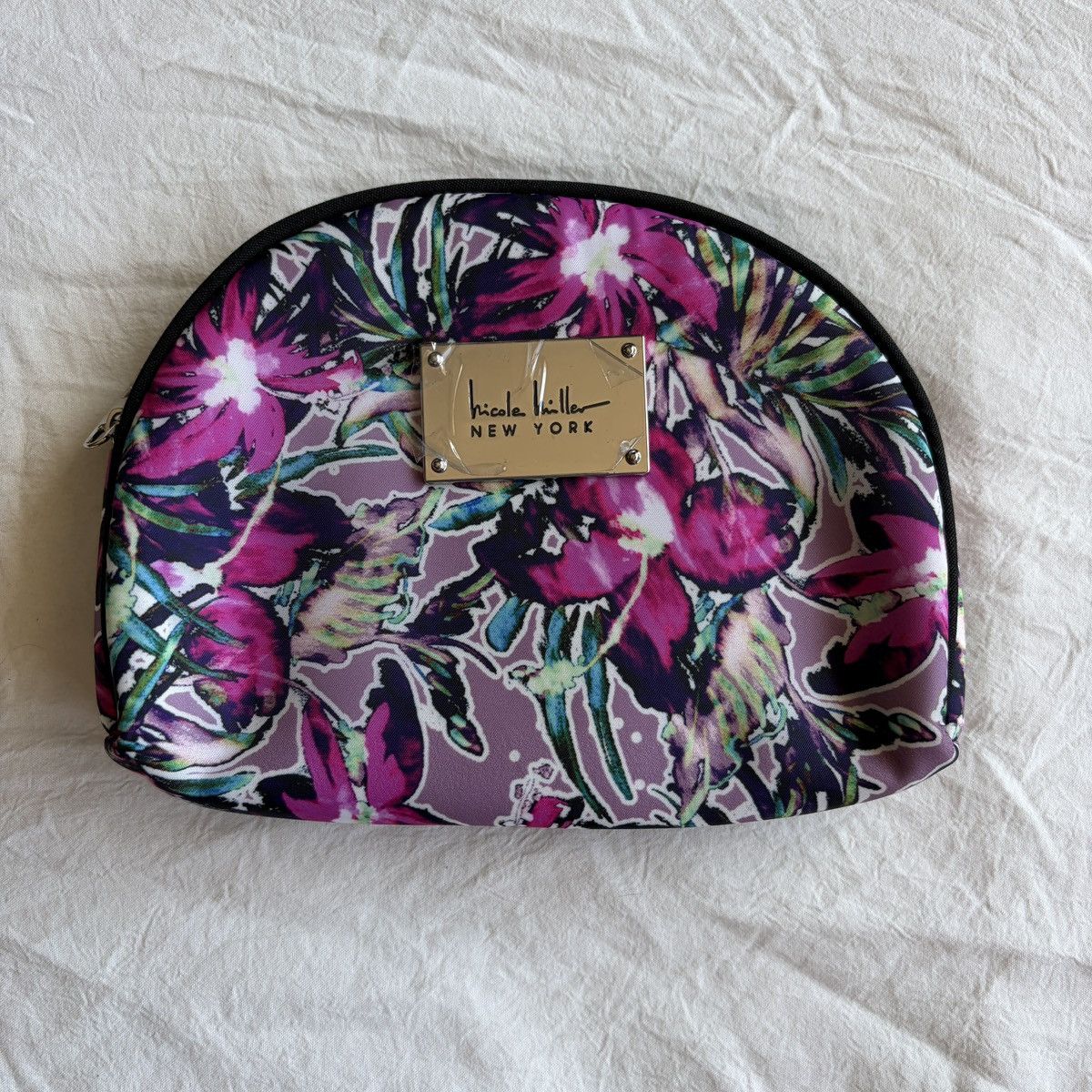 Nicole Miller Nicole miller purple floral makeup pouch Size ONE SIZE - 1 Thumbnail