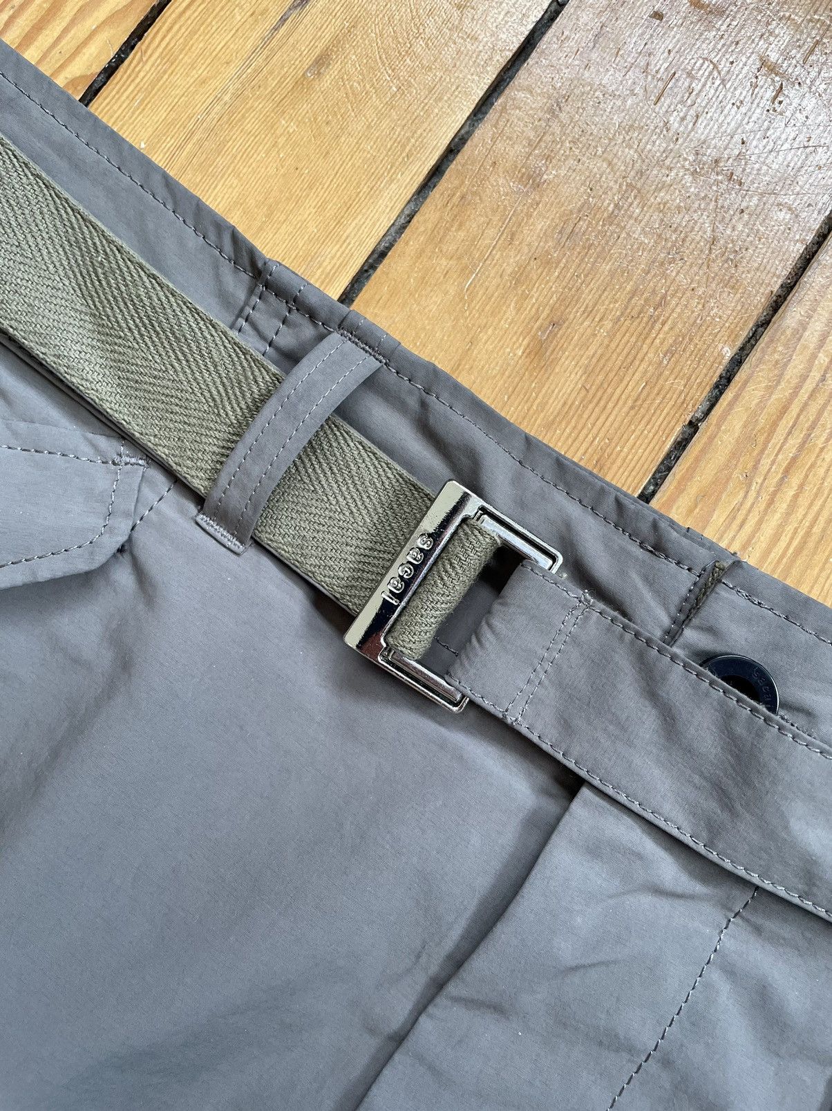 Sacai SACAI Taupe Matte Cargo Pants, Size 3, Grey,Adjustable waist Size US 34 / EU 50 - 7 Thumbnail