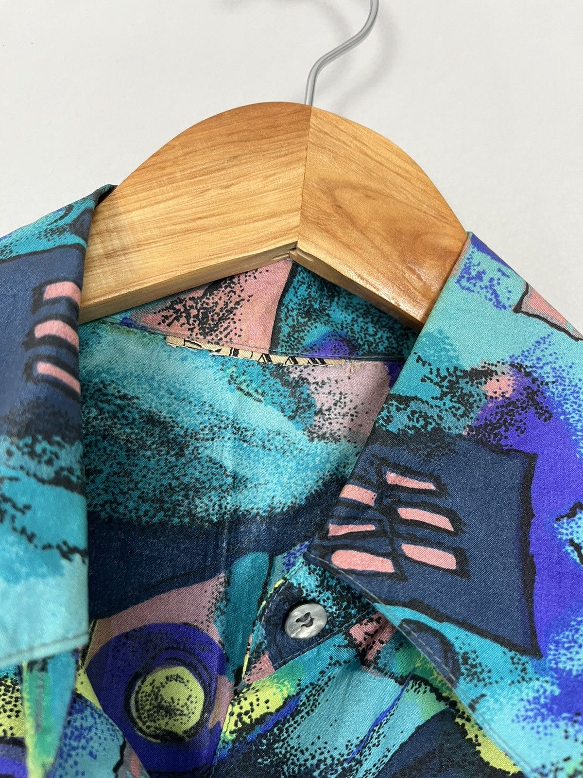 Vintage Vintage Y2K Silk Printed Short Sleeve Shirt Size US M / EU 48-50 / 2 - 7 Thumbnail