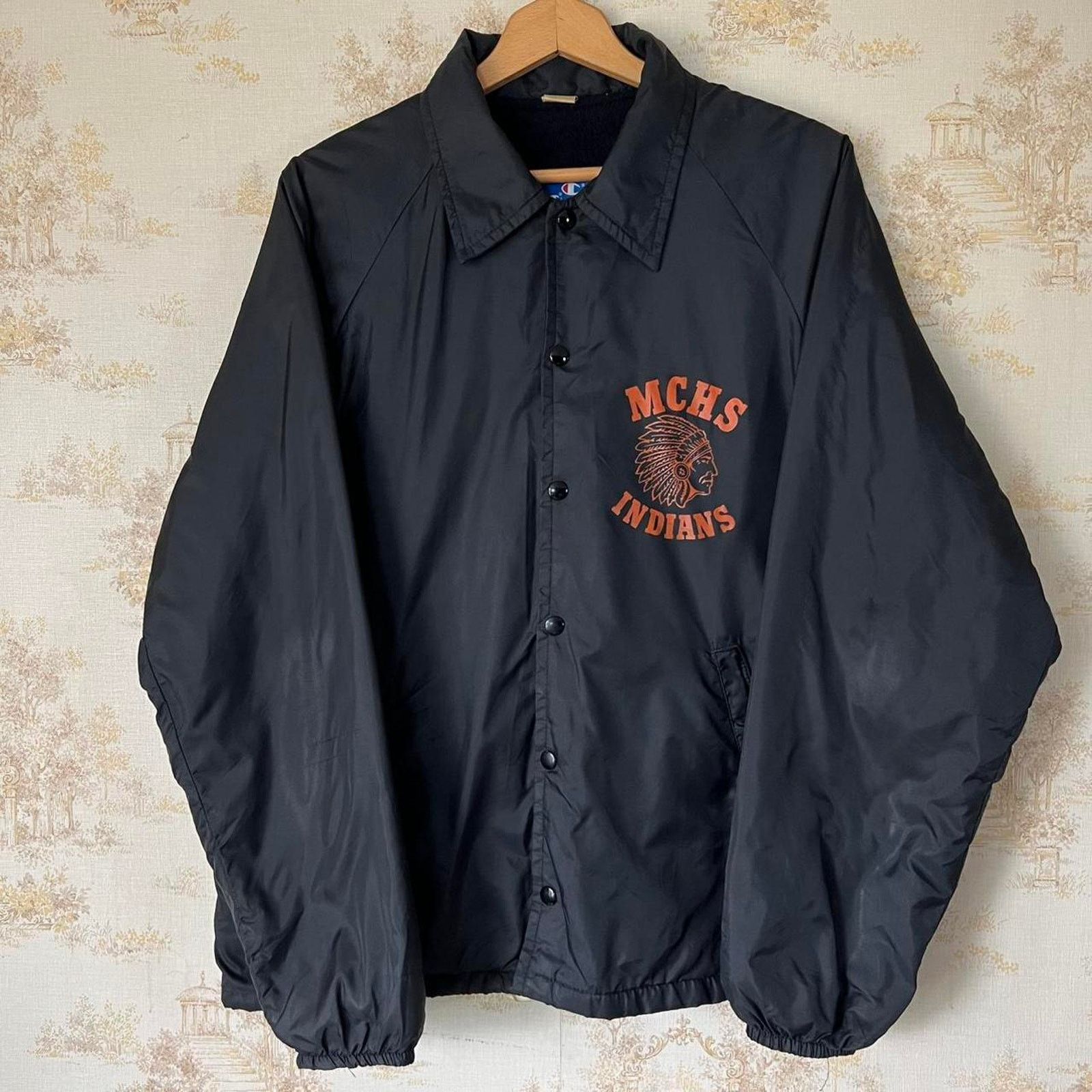Champion 1990s Champion Coaches Jacket | MCHS Indians | Size L Size US L / EU 52-54 / 3 - 3 Thumbnail