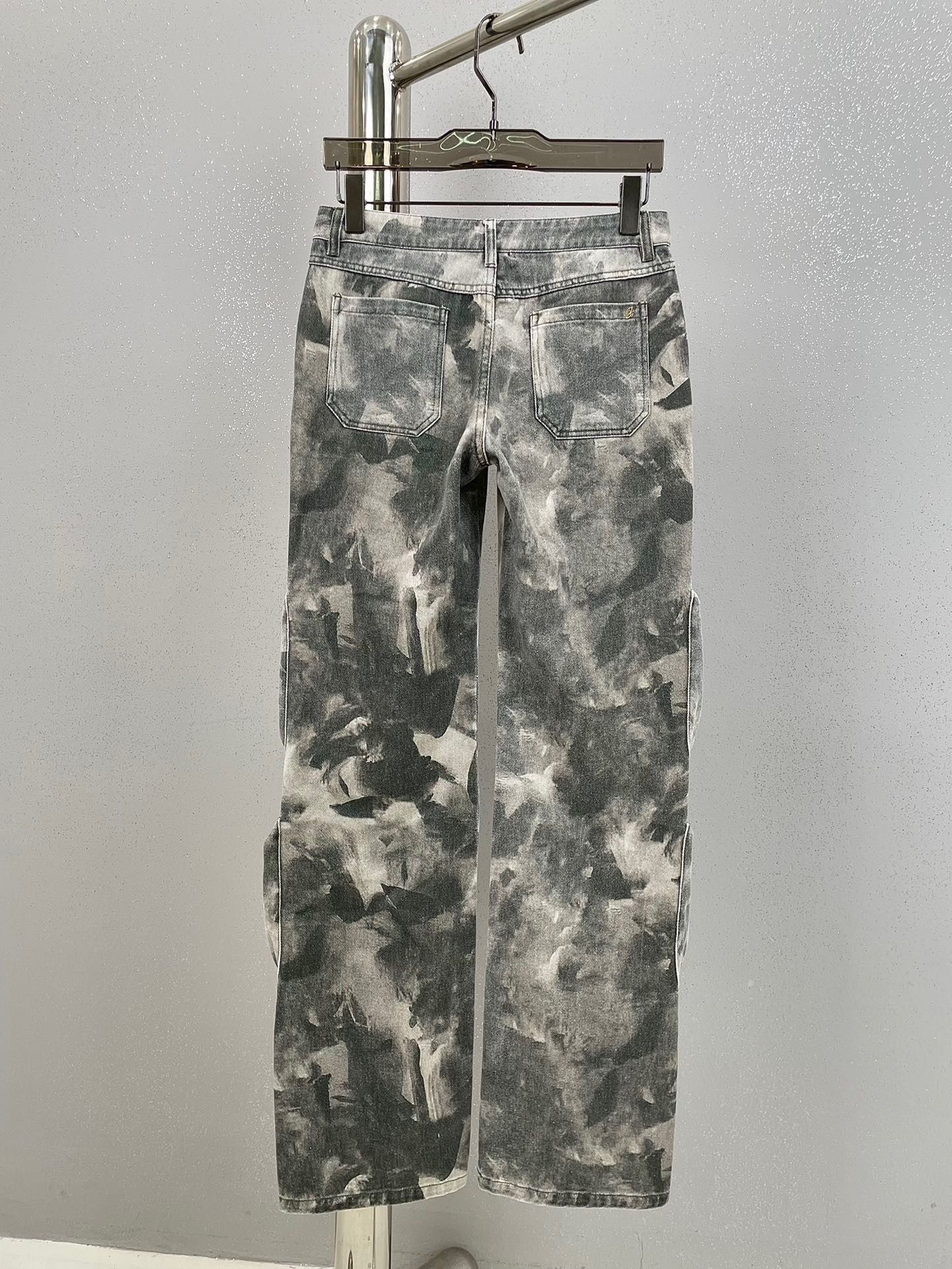 Japanese Brand Multi Pocket Camouflage Denim Cargo Pants Loose Size US 29 - 2 Thumbnail