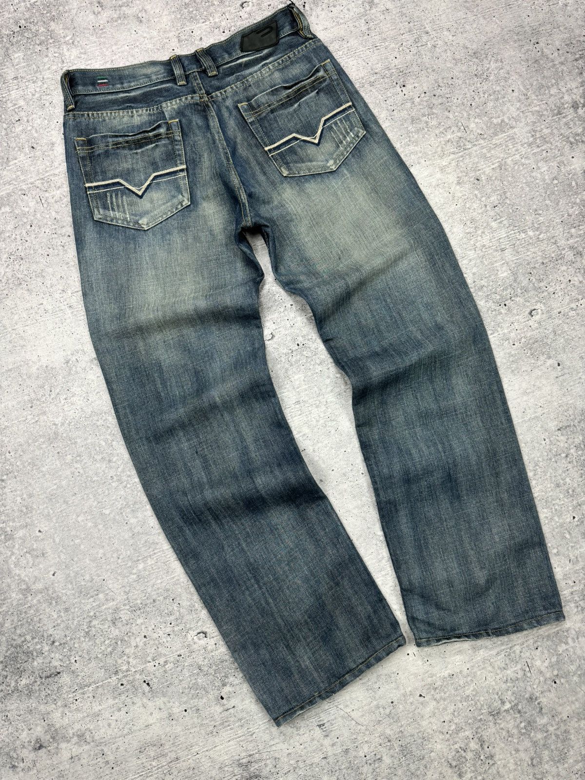 Diesel × Vintage Vintage Diesel Blue Stonewashed Denim Jeans Trousers Pants Size US 32 / EU 48 - 17 Thumbnail
