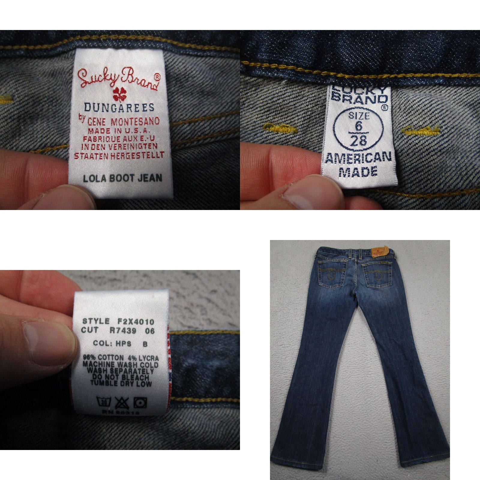 Lucky Brand Lucky Brand Jeans Womens 6 Blue Denim Bootcut Lola Dark Wash USA Grailed