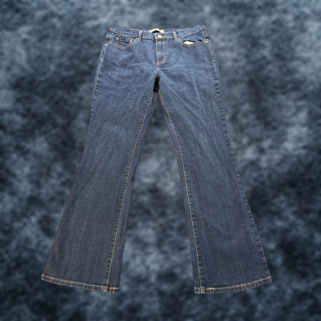 Levi's VINTAGE Levi's 515 Jeans Women 12 Bootcut Dark Wash Blue 90s Hipster Classic Denim Stretch Jeans Mens? Size 34" / US 12 / IT 48 - 1 Thumbnail