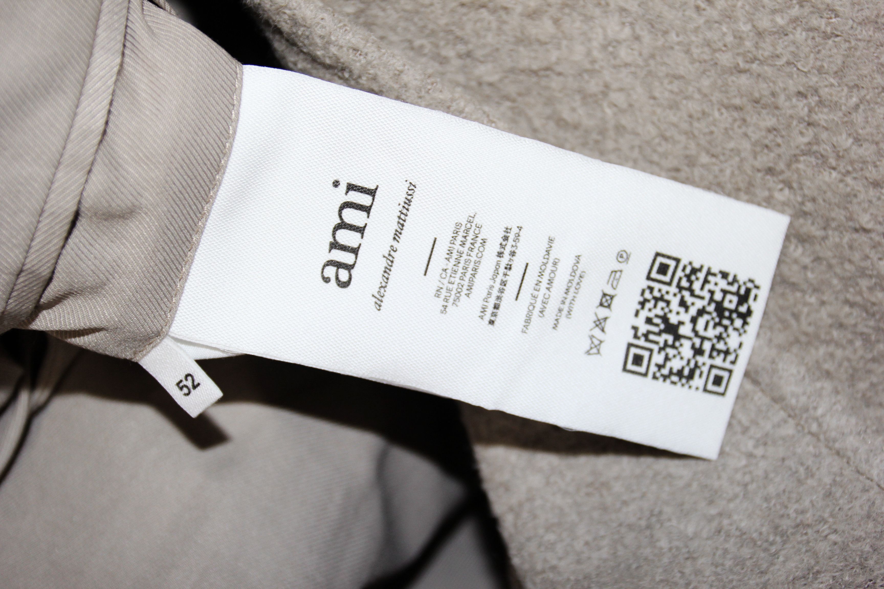 AMI BNWT AW23 AMI ARGYLE BOUCLE OVERSIZED COAT 52 Size US L / EU 52-54 / 3 - 9 Thumbnail