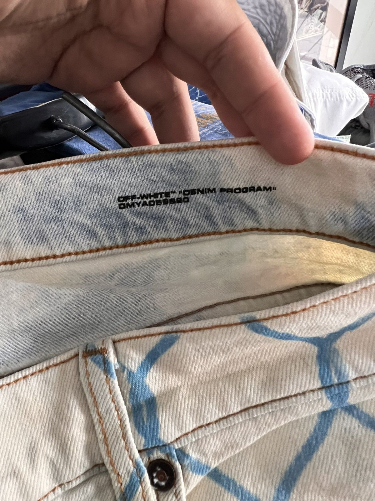 Off-White Off white fence bleached skinny jeans Size US 34 / EU 50 - 14 Thumbnail