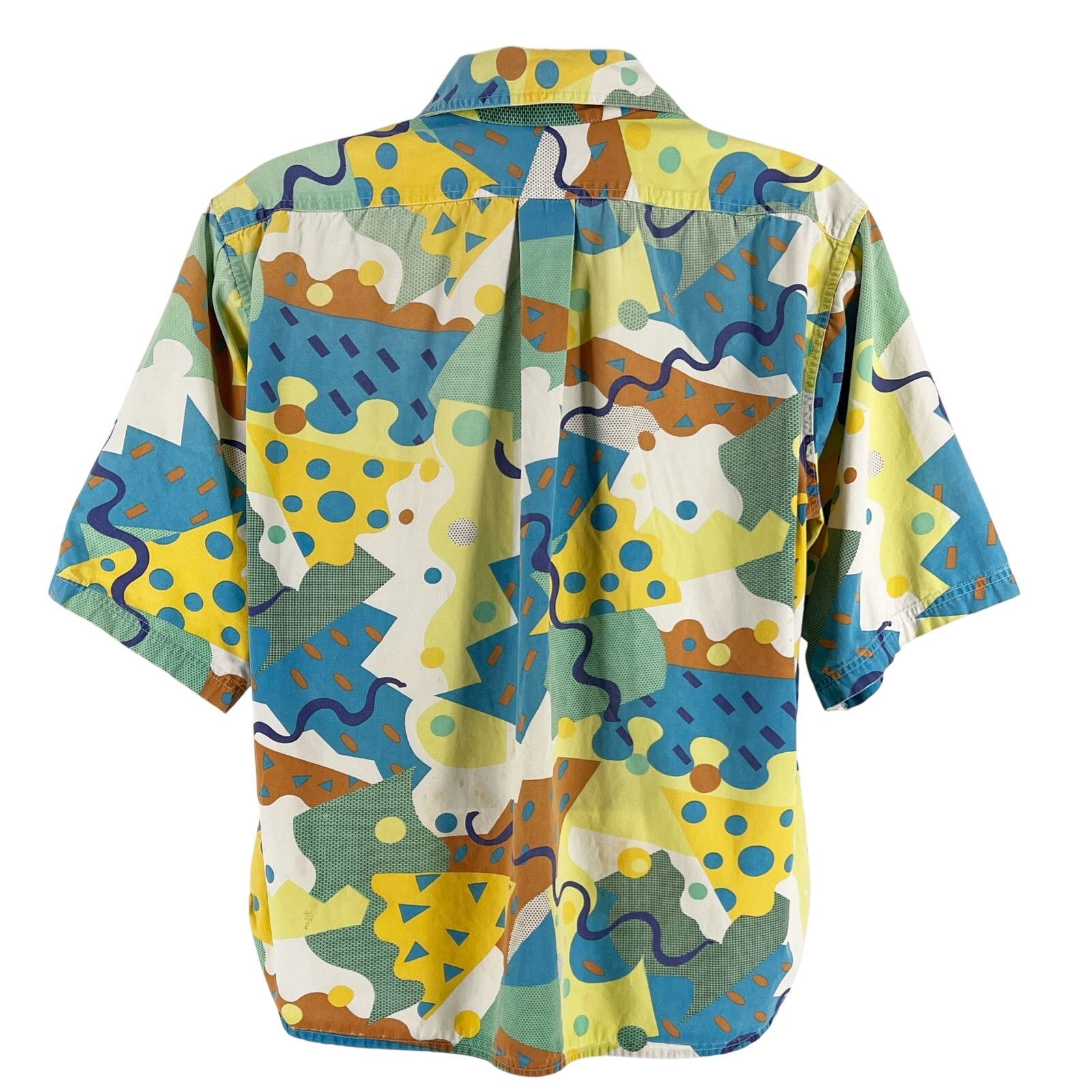 Jams World 80s Jams geometric print shirt 1980s vintage Size US XL / EU 56 / 4 - 2 Thumbnail