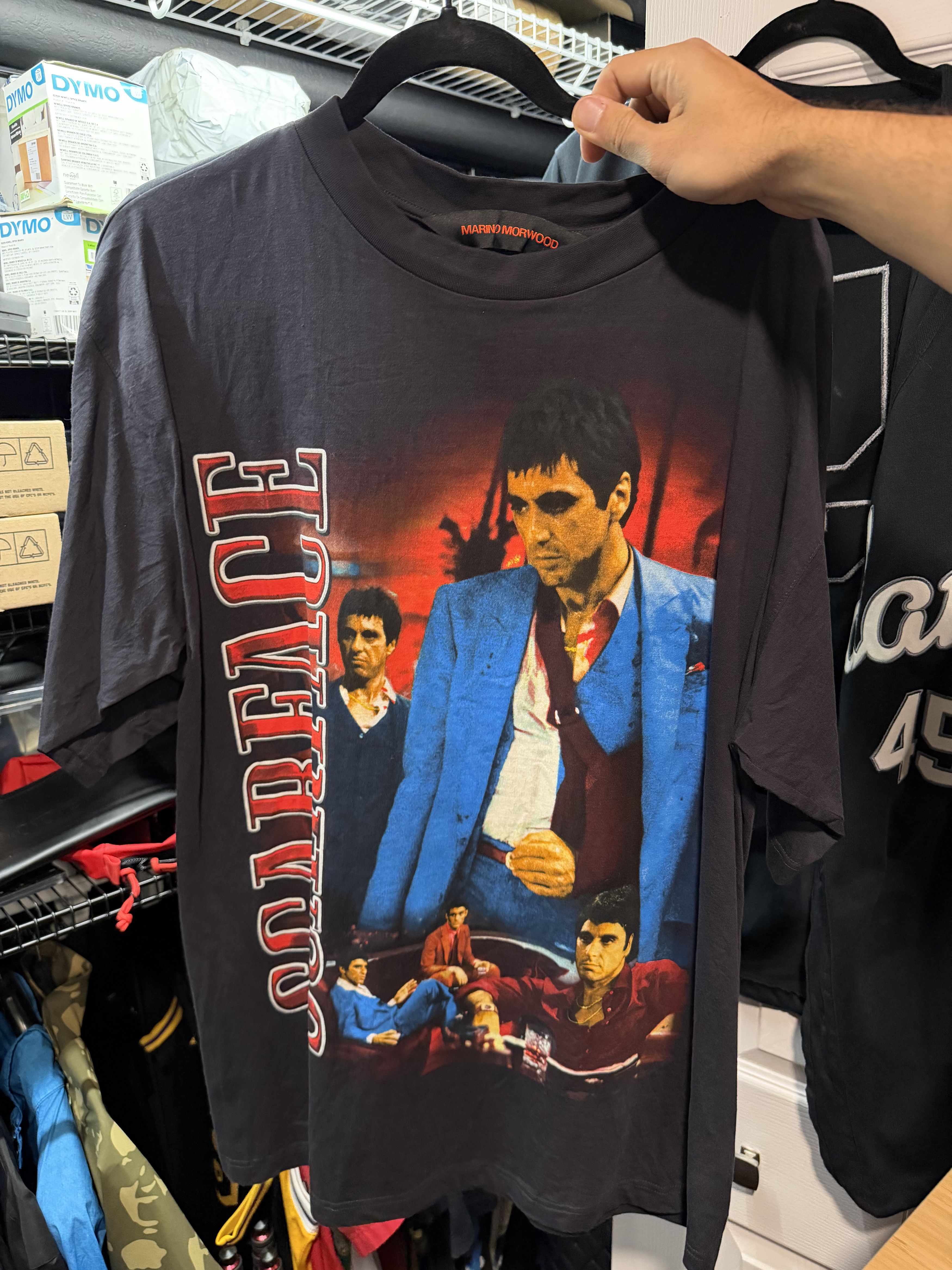 Marino Morwood Moreno Moorwood Tony Montana Scarface Graphic T-Shirt 2XL Size US XXL / EU 58 / 5 - 5 Thumbnail