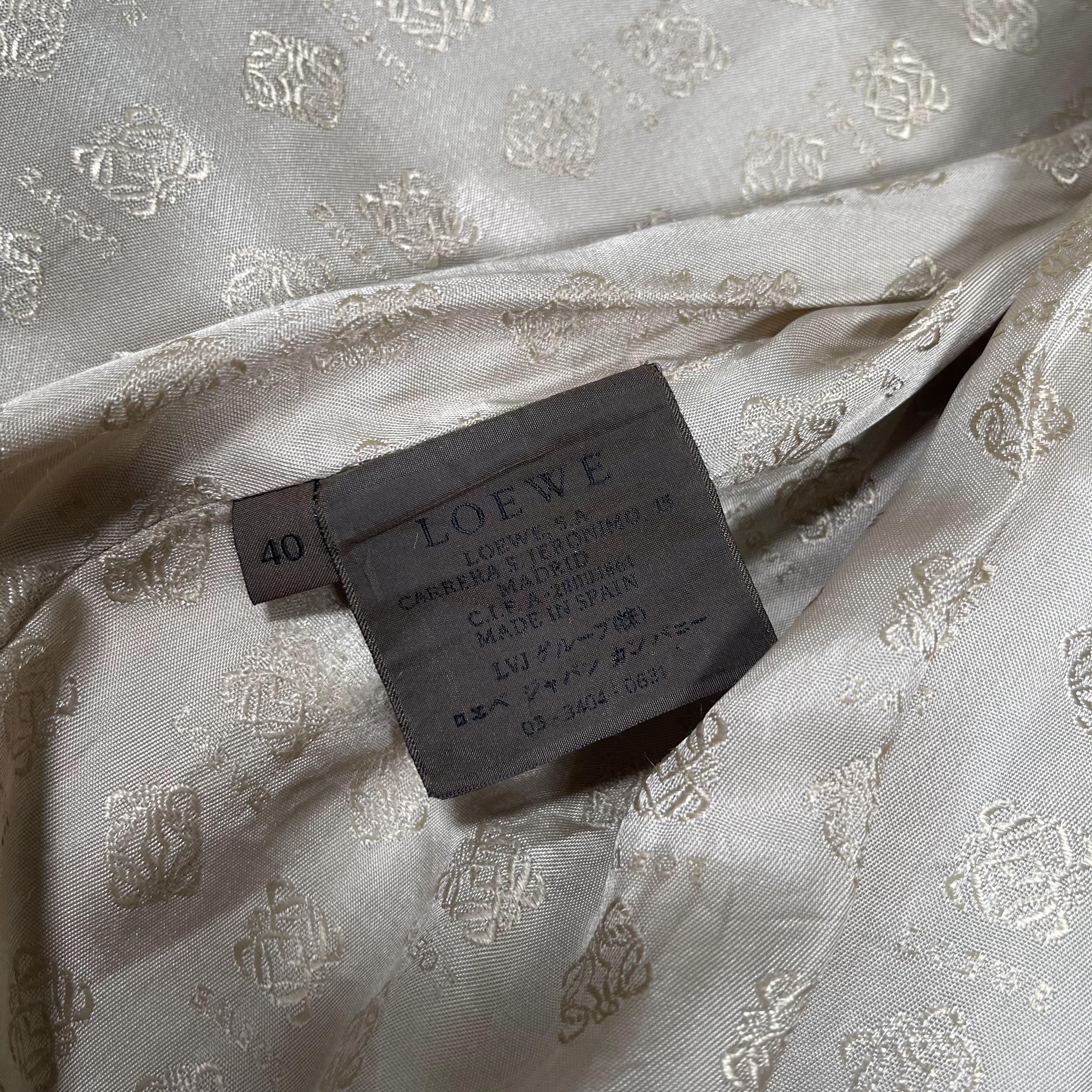 Loewe Trench Double Breasted Trench Coat Vintage 1980s