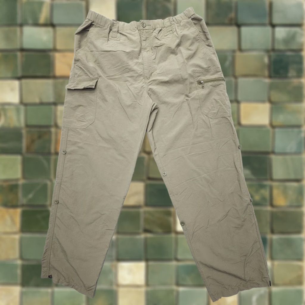 Royal Robbins VTG Royal Robbins Cargo Pants Mens Large Green Elastic Waist Pockets 90s Gorpcore Baggy Cargo Style Shirt? Size US 33 - 1 Thumbnail