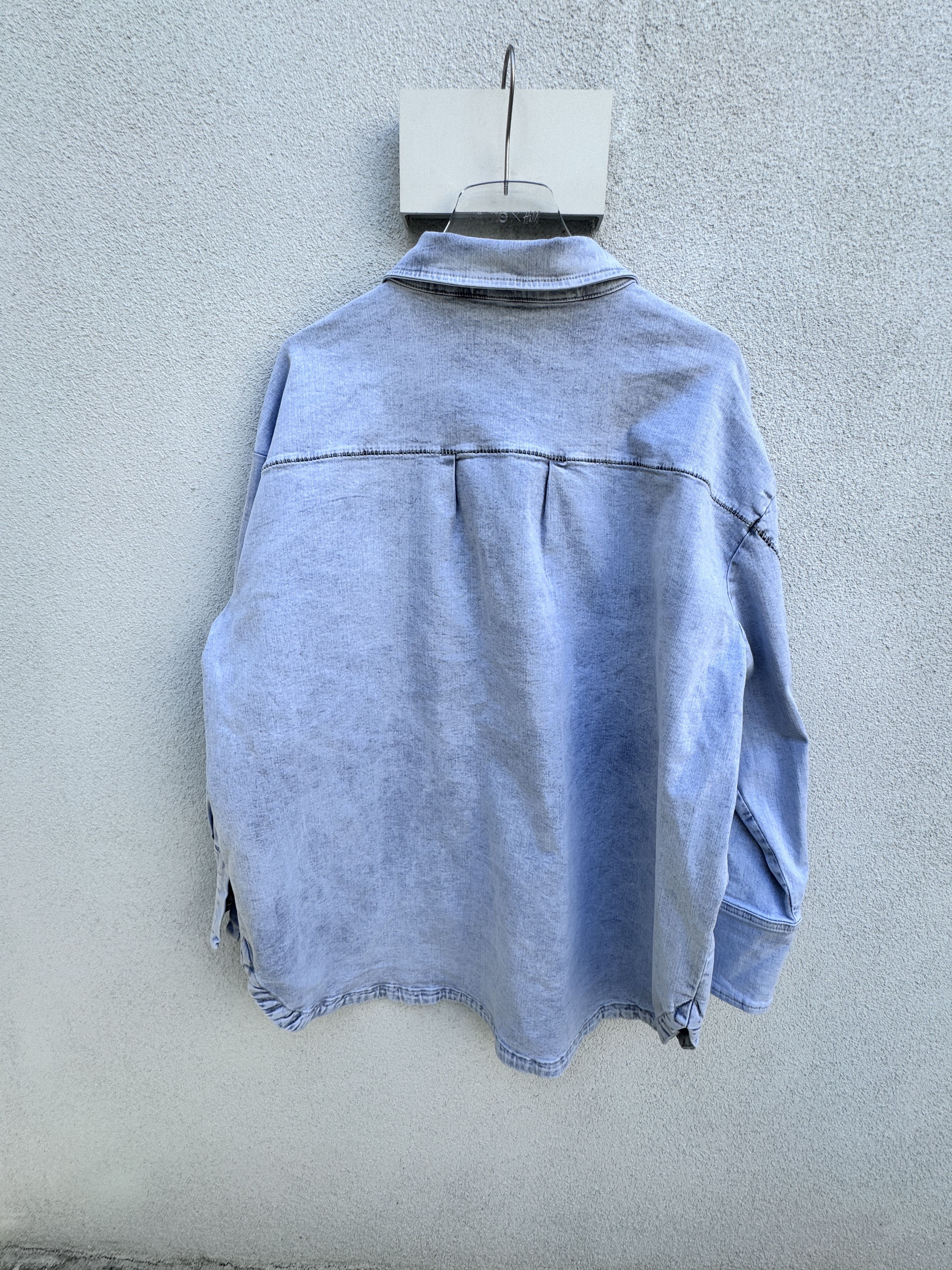 Thom Krom THOM KROM Unisex Oversized Blue Jeans Shirt Size M to XL Size US M / EU 48-50 / 2 - 4 Thumbnail