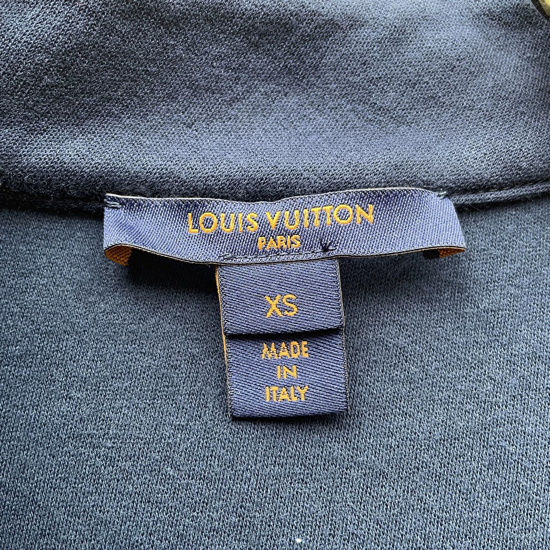 Louis Vuitton LV 99 New Turtleneck Logo Print Short Sleeve Blue XS Dress Size XS / US 0-2 / IT 36-38 - 5 Thumbnail