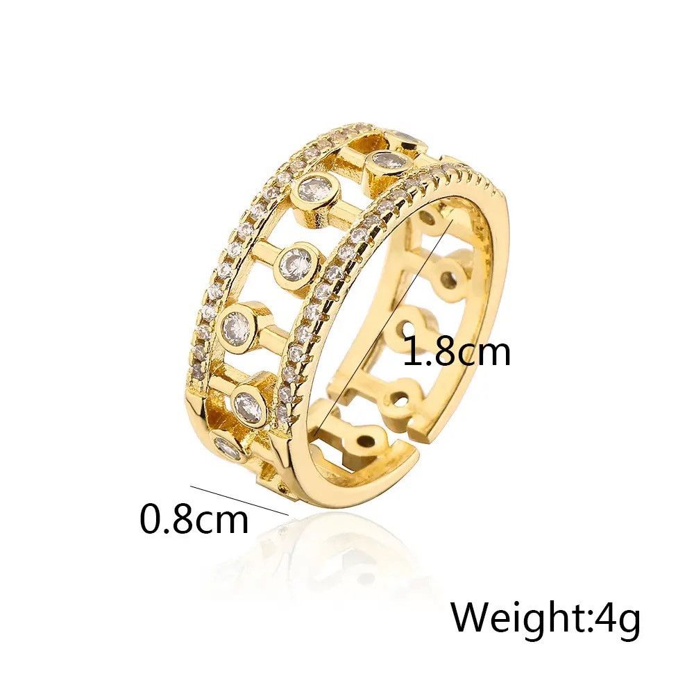 Jewelry Creative Zircon Rings Size ONE SIZE - 3 Thumbnail