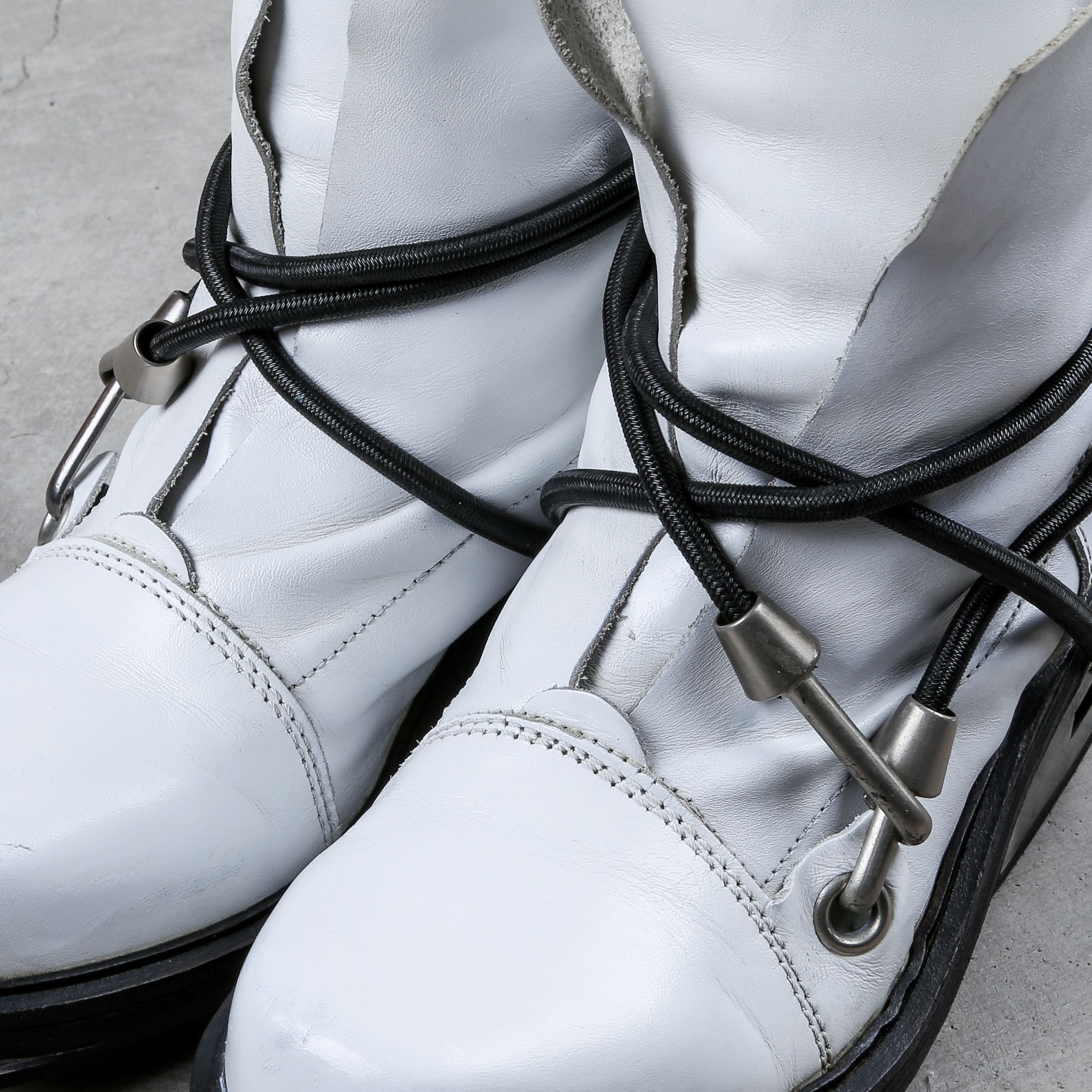 Dirk Bikkembergs Dirk Bikkembergs White Steel Cut Heel Bungee Boots Size 41 Size US 9.5 / EU 42-43 - 6 Thumbnail