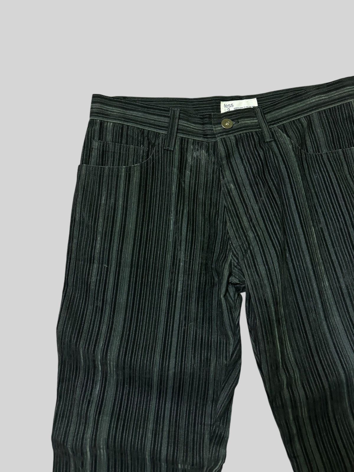 If Six Was Nine × Japanese Brand × Tornado Mart TESS 3 HIRO VELVET STRIPES FLARED PANTS Size US 30 / EU 46 - 4 Thumbnail