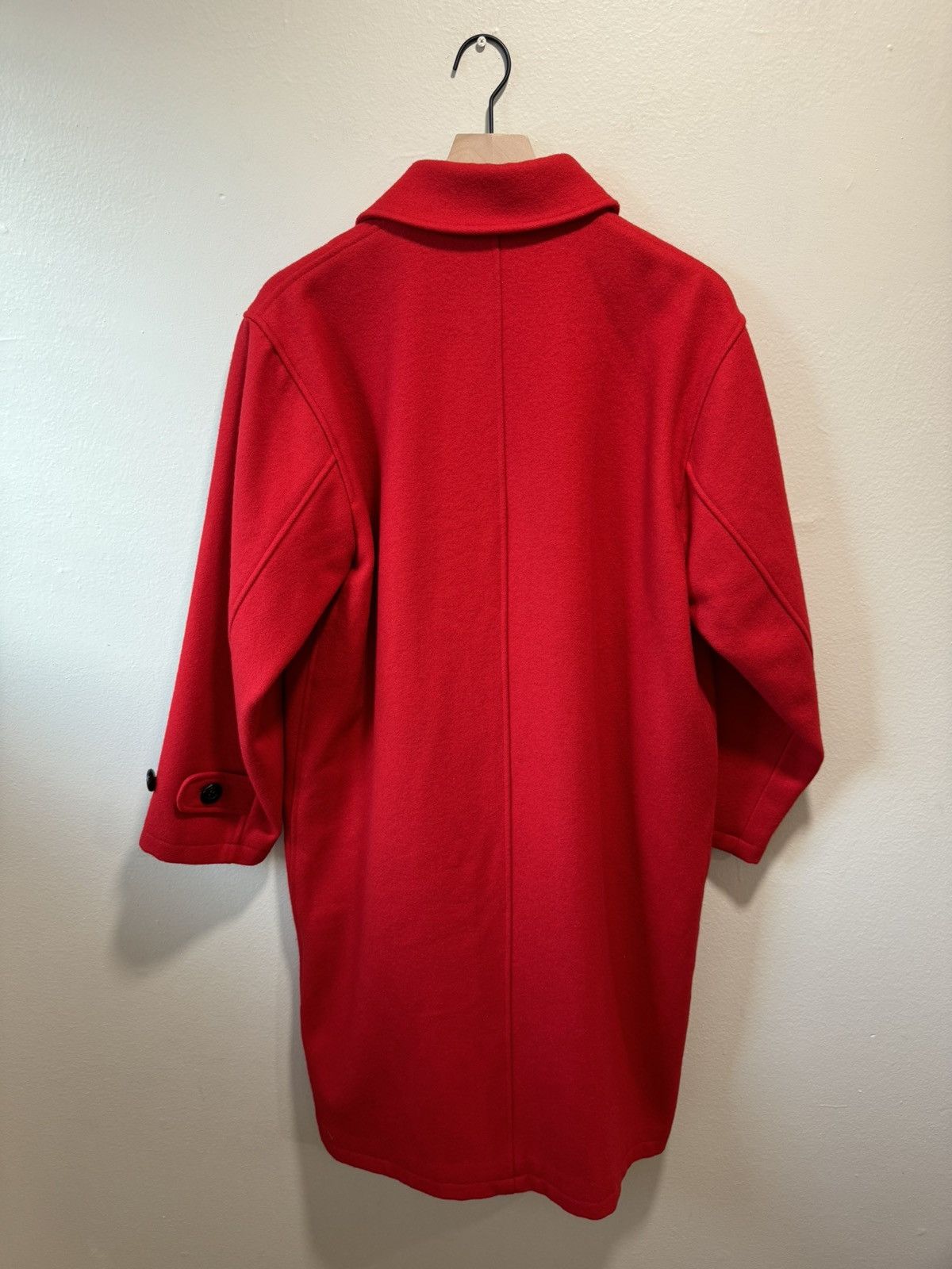 Issey Miyake iS Wool Full Length Coat Red Size US M / EU 48-50 / 2 - 7 Thumbnail