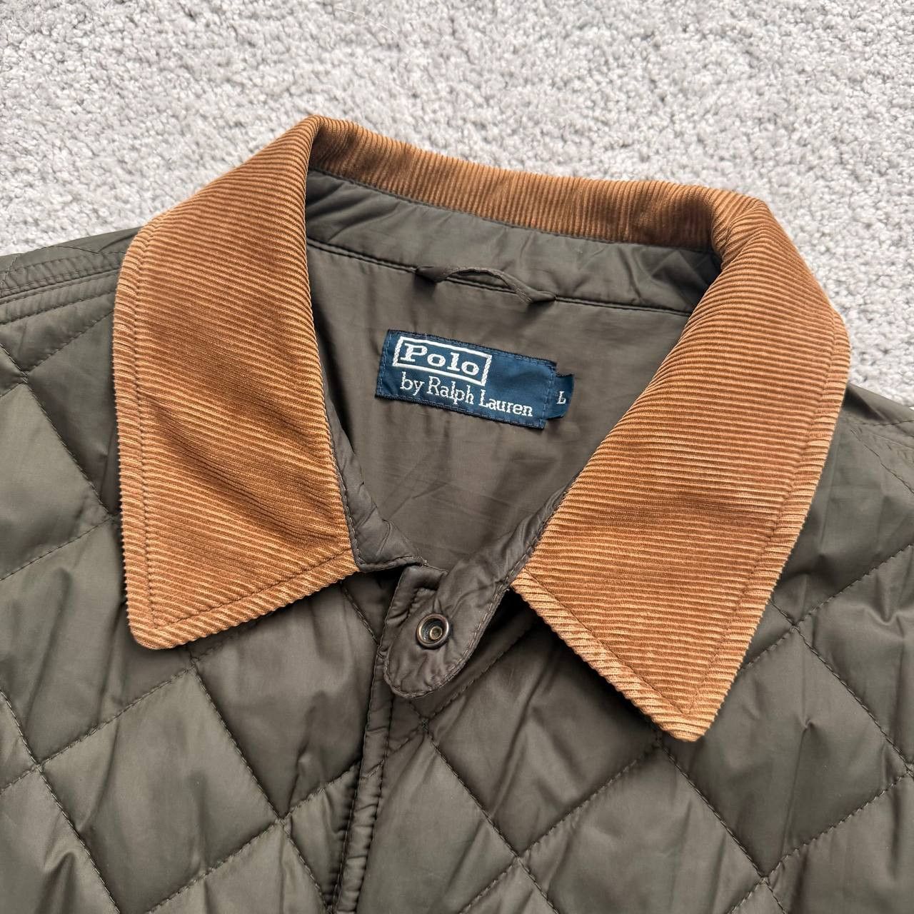 Polo Ralph Lauren Ralph Lauren Quilted Khaki Vintage Jacket Size US L / EU 52-54 / 3 - 3 Thumbnail