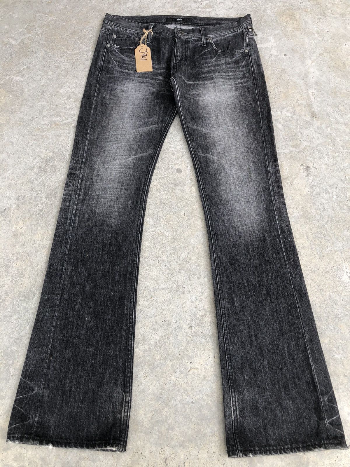 Japanese Brand Japanese Mad Flared Jeans Distressed Jeans Size US 33 - 1 Thumbnail