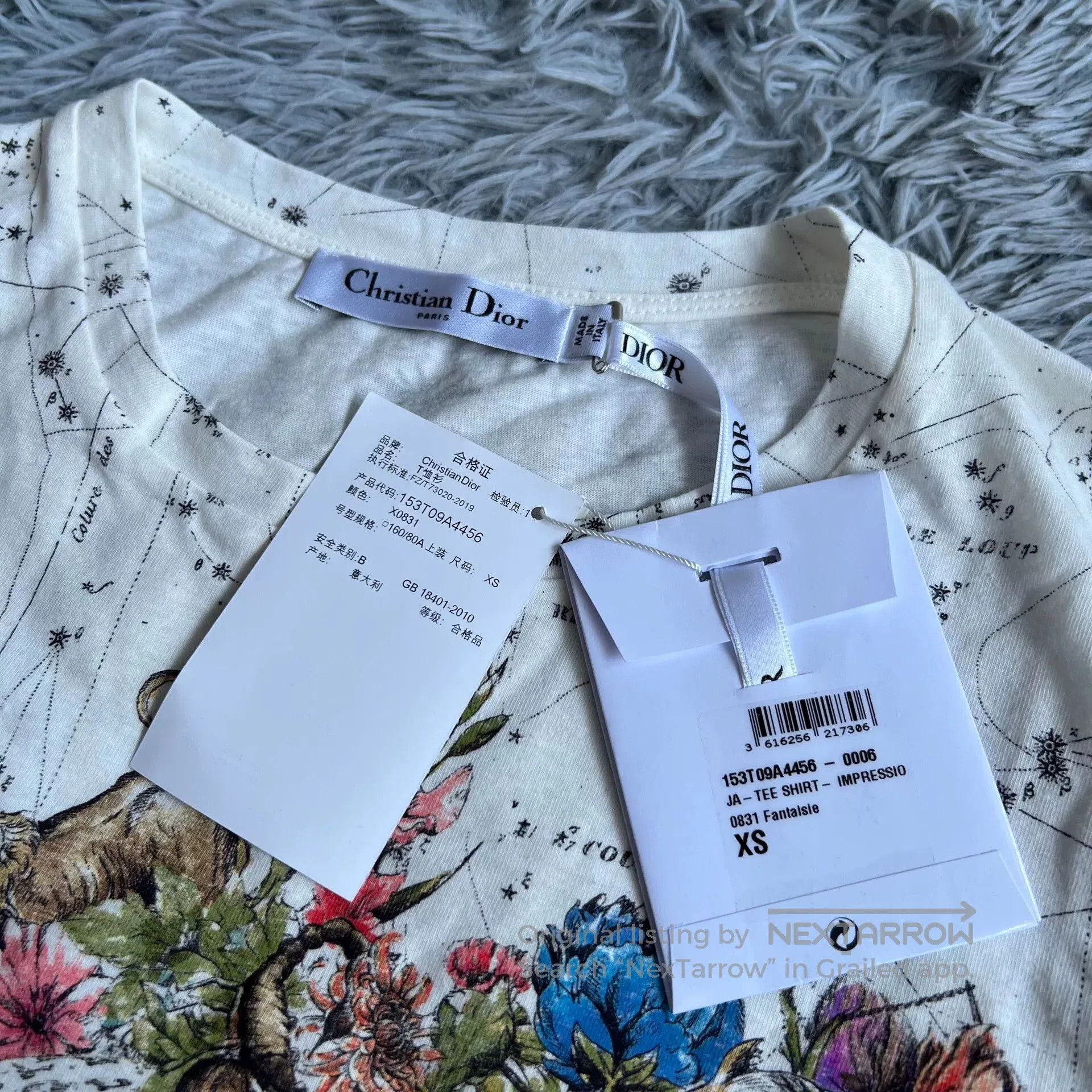 Dior Dior Constellation Star Short-Sleeve T-Shirt. Size XS / US 0-2 / IT 36-38 - 2 Thumbnail