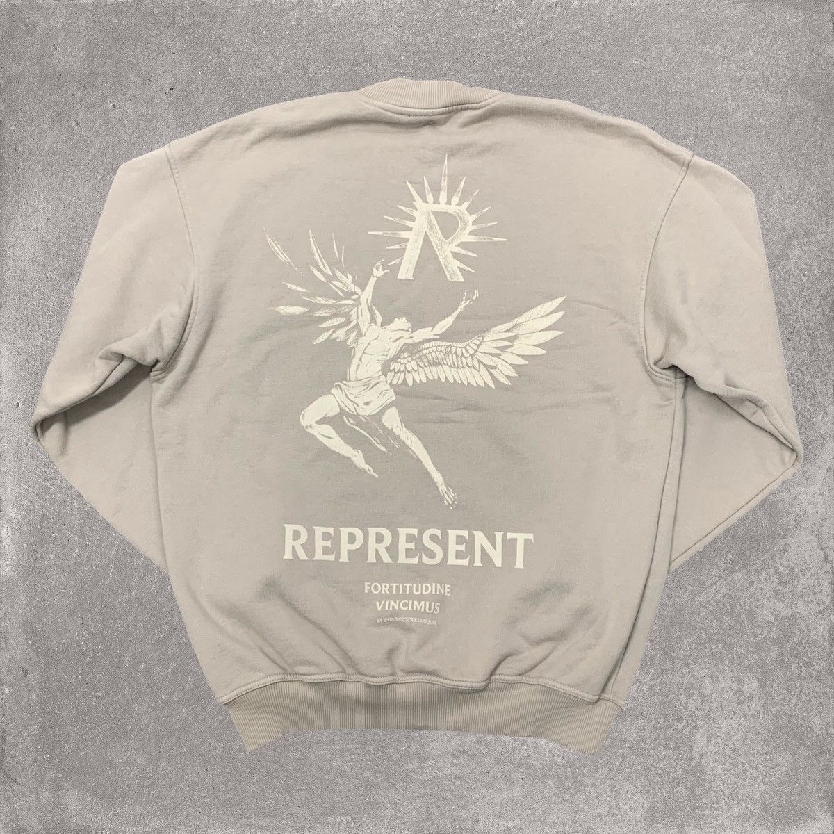Represent Clo. Represent XS Icarus Beige Taupe Sweater Sweatshirt Crewneck Size US XS / EU 42 / 0 - 1 Thumbnail