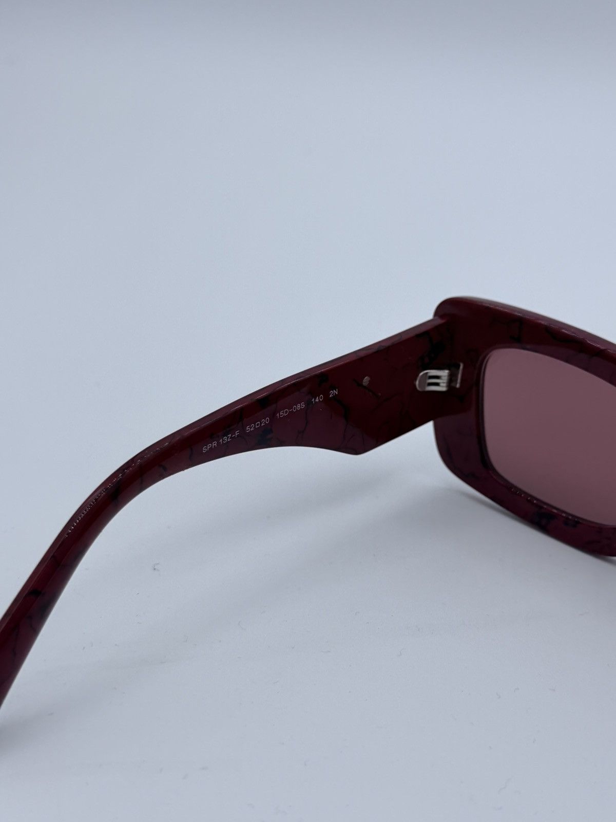 Prada Prada Sunglasses Etruscan Marble Red Violet Cat Eye Size ONE SIZE - 5 Thumbnail