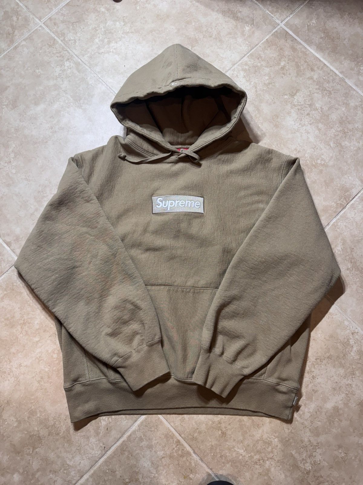 トップス Supreme Box Logo Hooded Sweatshirt stone Buy Supreme Box Logo Hooded Sweatshirt 'Stone' - FW24SW11 STONE | GOAT